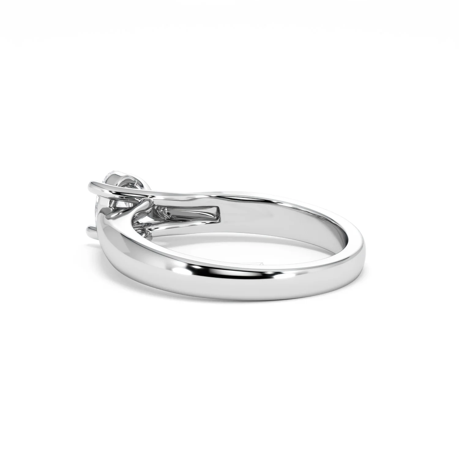 Naomi Oval Cut Lab Diamond Engagement Ring 0.50ct H/SI in 9k White Gold - Image 61