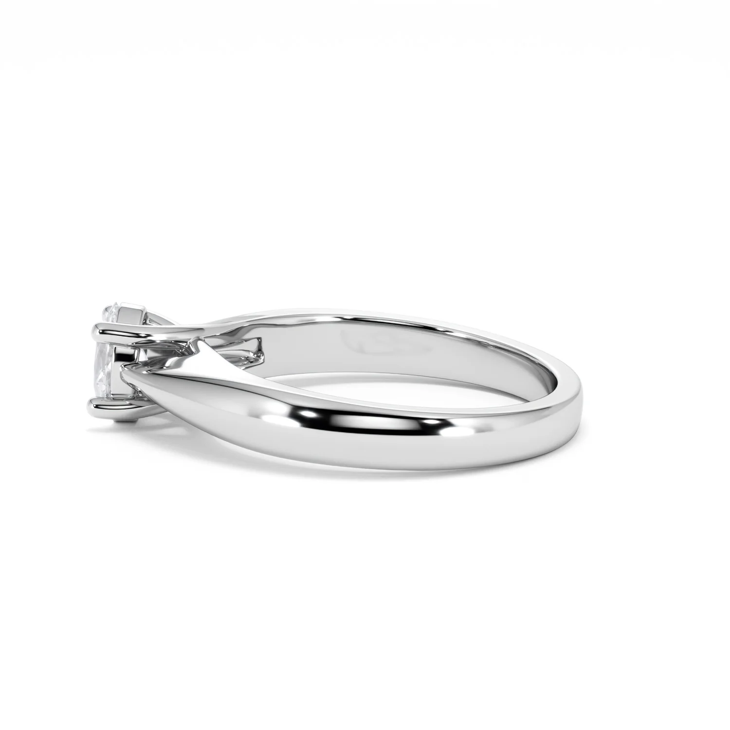 Naomi Oval Cut Lab Diamond Engagement Ring 0.50ct H/SI in 9k White Gold - Image 69