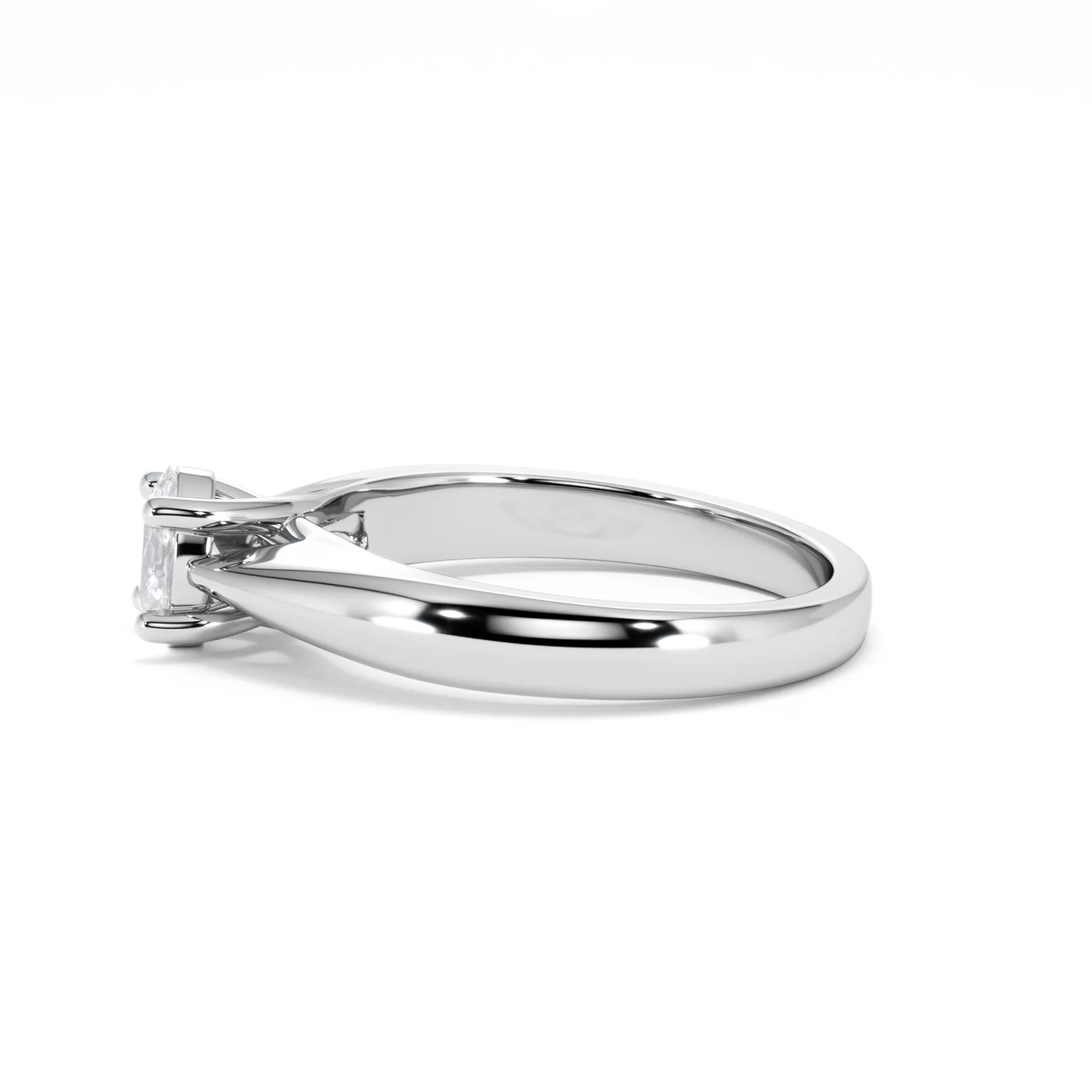 Naomi Oval Cut Lab Diamond Engagement Ring 0.50ct H/SI in 9k White Gold - Image 71