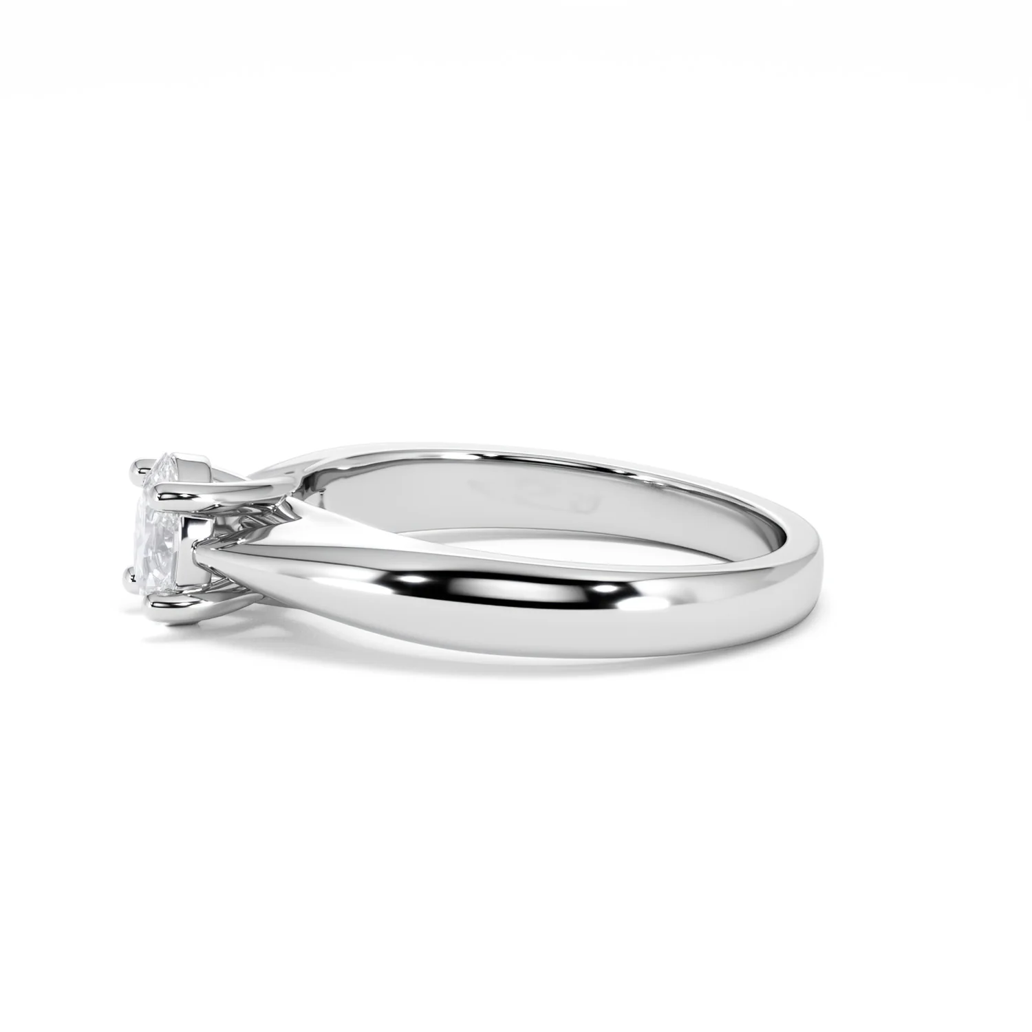 Naomi Oval Cut Lab Diamond Engagement Ring 0.50ct H/SI in 9k White Gold - Image 73