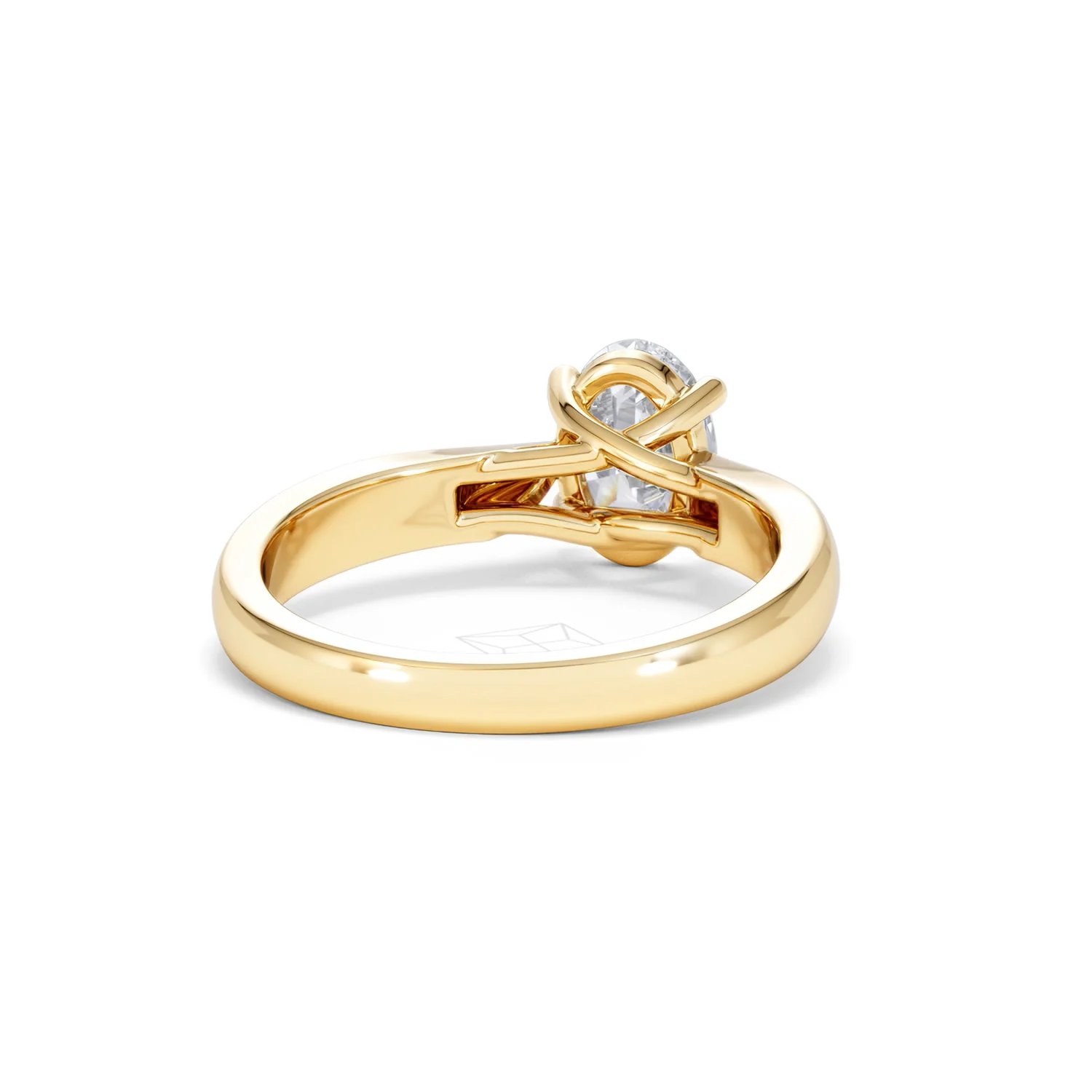 Naomi Oval Cut Lab Diamond Engagement Ring 1.00ct H/SI in 9k Gold - Image 46