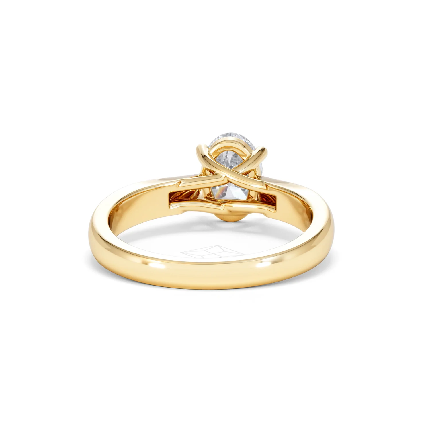 Naomi Oval Cut Lab Diamond Engagement Ring 1.00ct H/SI in 9k Gold - Image 48