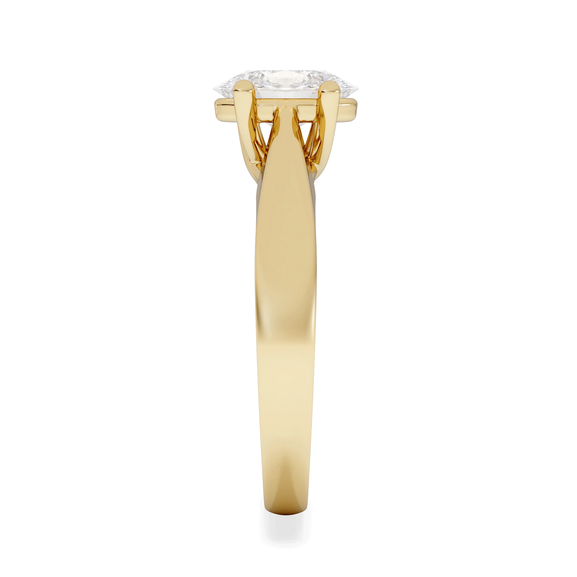 Naomi Oval Cut Lab Diamond Engagement Ring 1.00ct H/SI in 9k Gold - Image 5