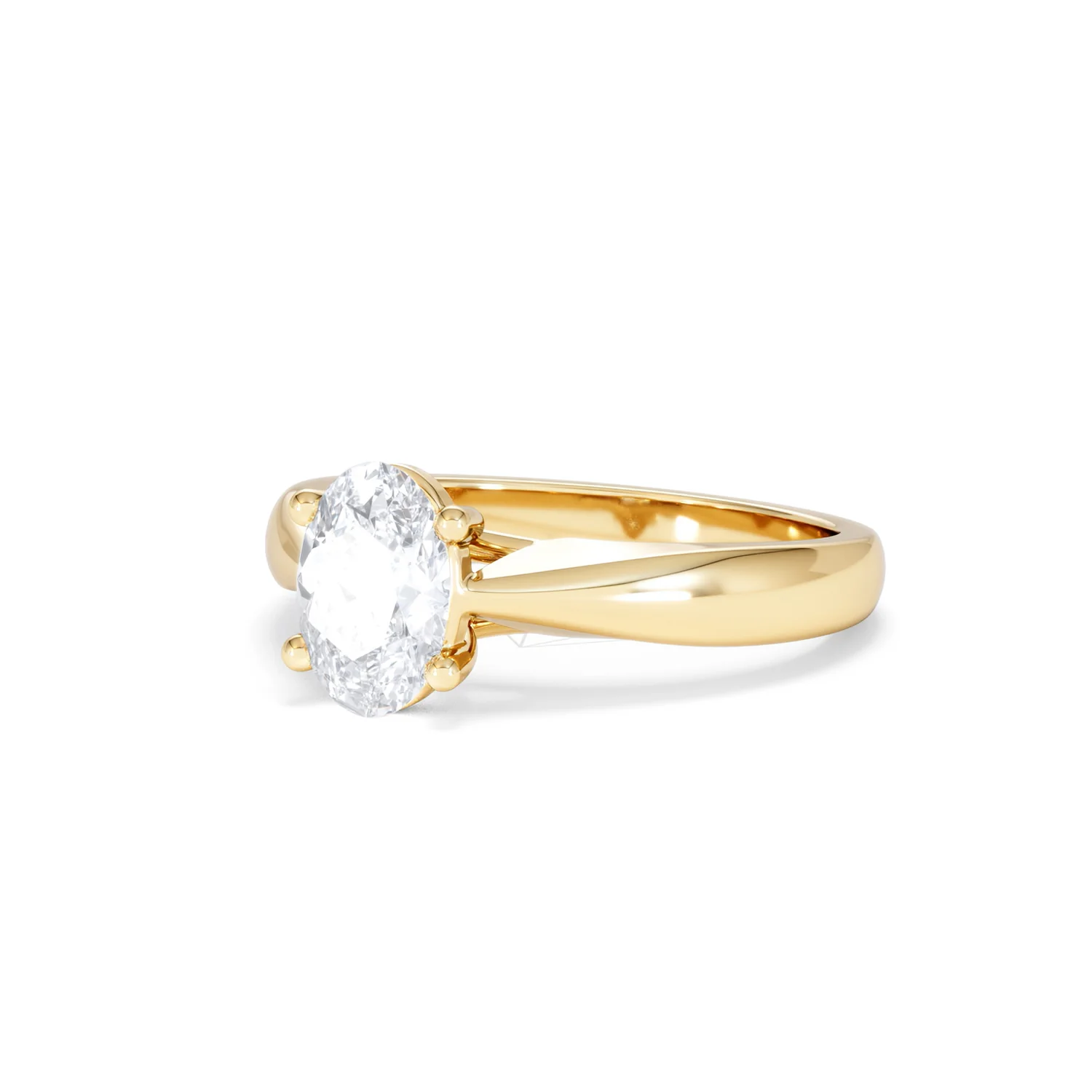 Naomi Oval Cut Lab Diamond Engagement Ring 1.00ct H/SI in 9k Gold - Image 83