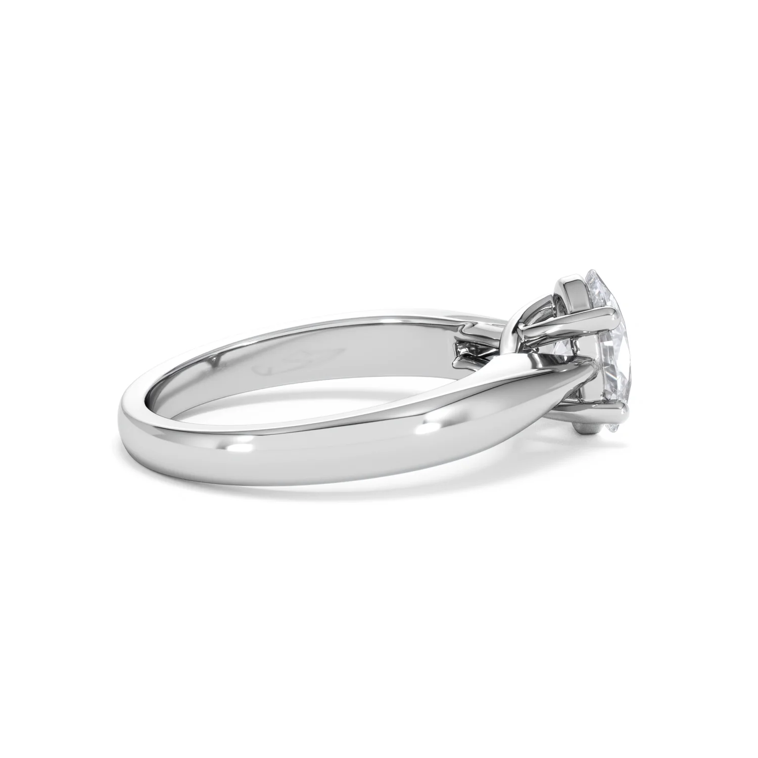 Naomi Oval Cut Lab Diamond Engagement Ring 1.00ct H/SI in 9k White Gold - Image 32