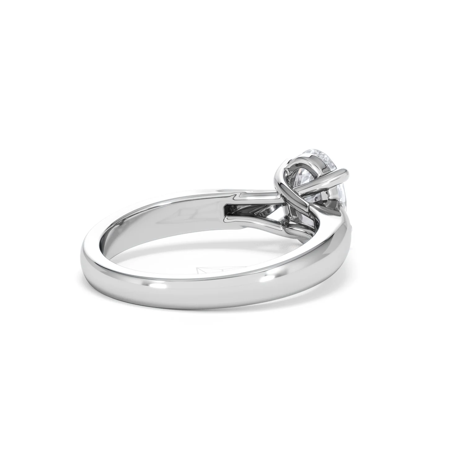 Naomi Oval Cut Lab Diamond Engagement Ring 1.00ct H/SI in 9k White Gold - Image 41