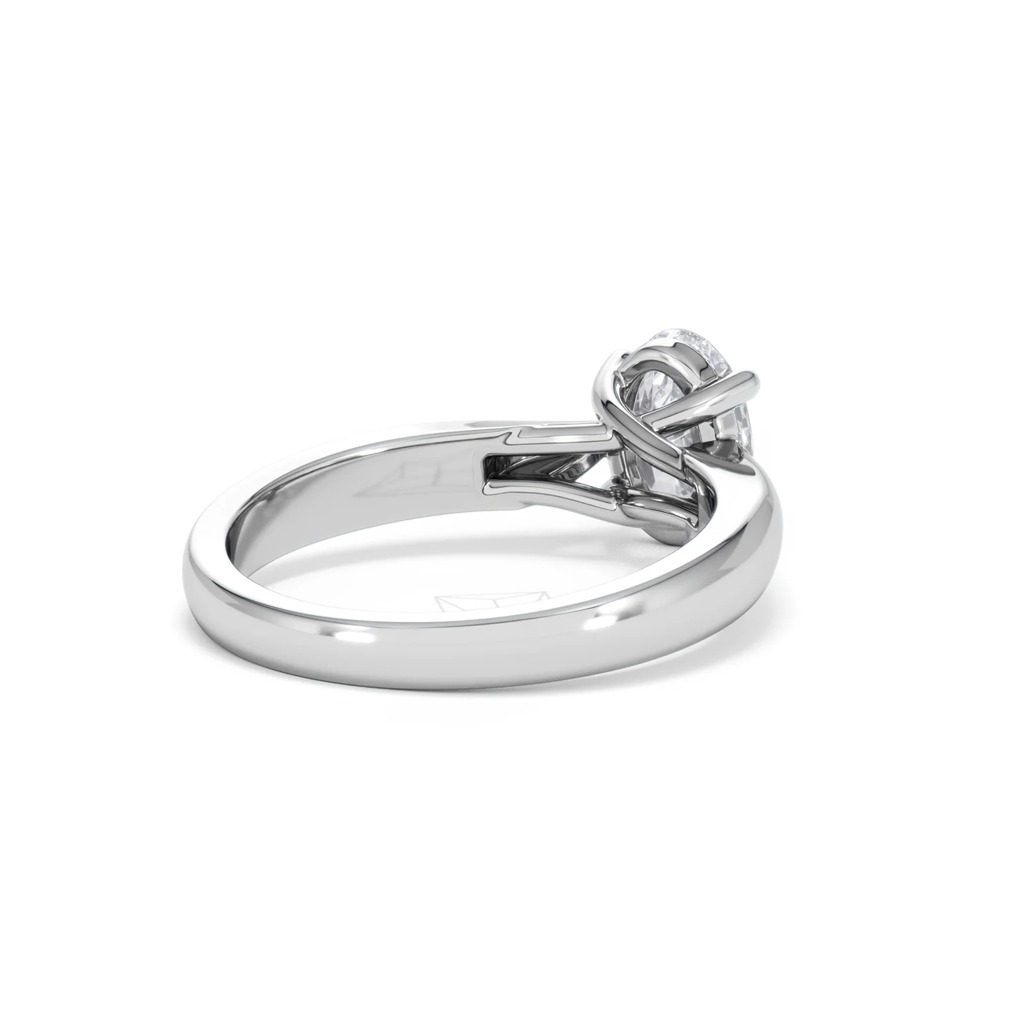 Naomi Oval Cut Lab Diamond Engagement Ring 1.00ct H/SI in 9k White Gold - Image 42