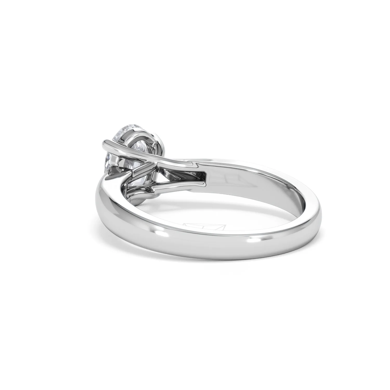 Naomi Oval Cut Lab Diamond Engagement Ring 1.00ct H/SI in 9k White Gold - Image 58