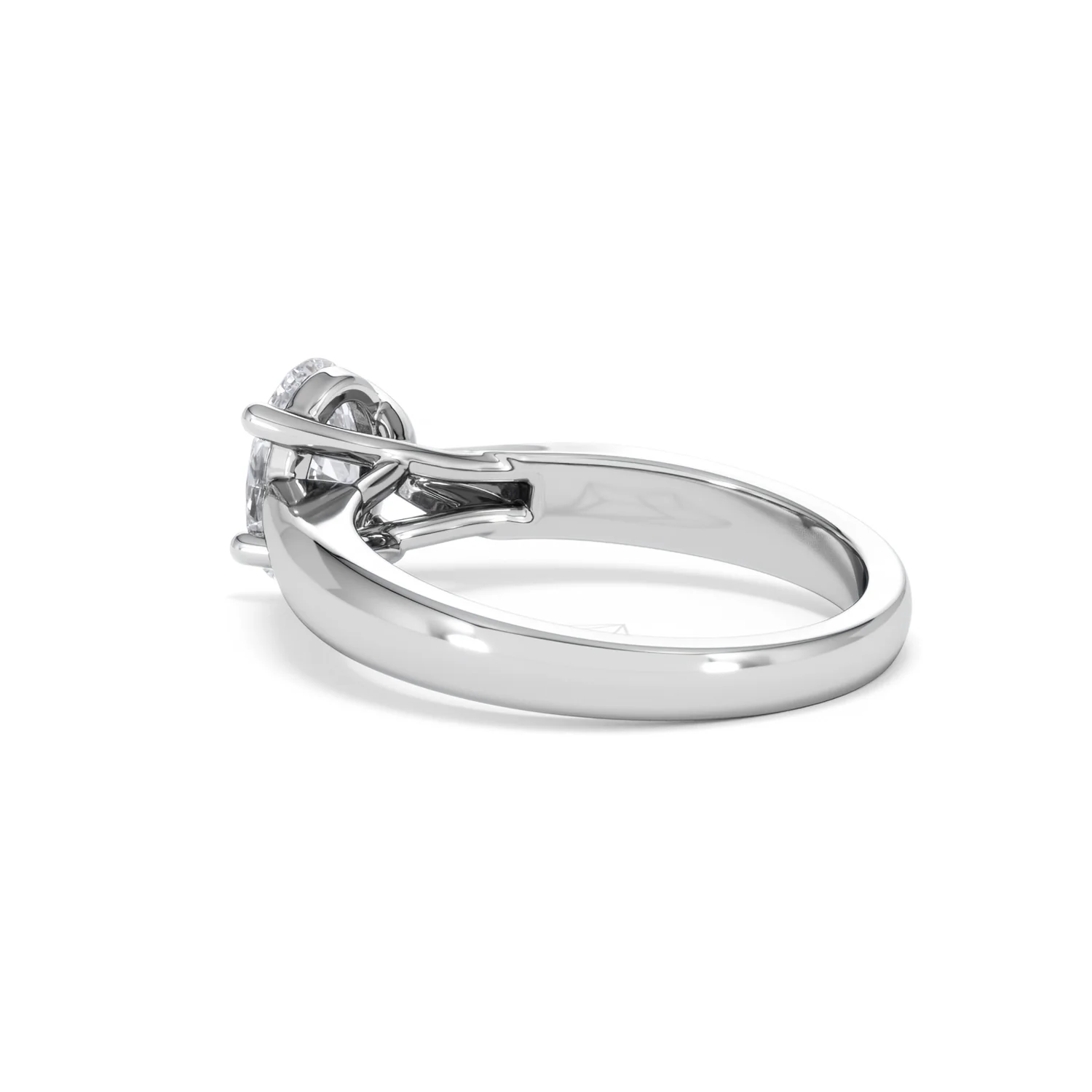 Naomi Oval Cut Lab Diamond Engagement Ring 1.00ct H/SI in 9k White Gold - Image 61