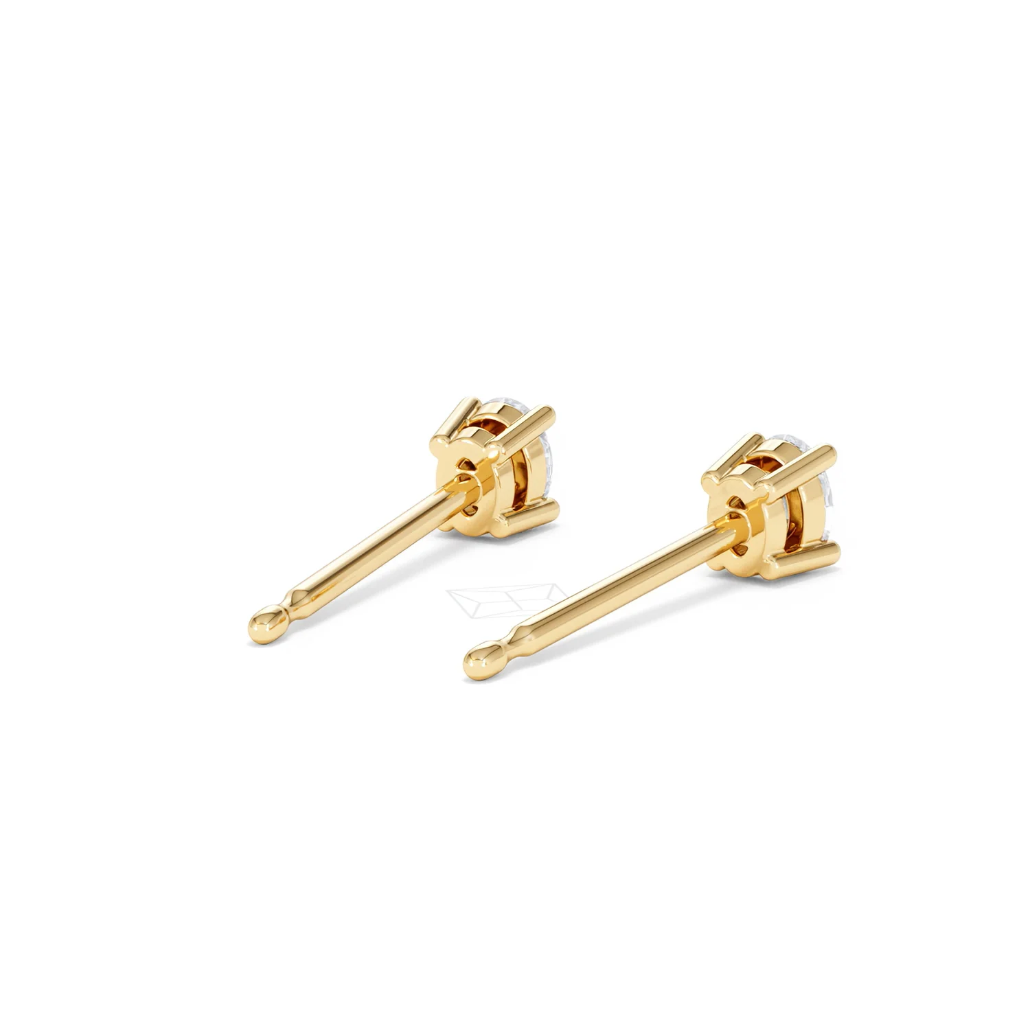 Naomi Oval Cut Lab Diamond Stud Earrings 0.30ct H/SI in 18k Gold Vermeil - Image 45