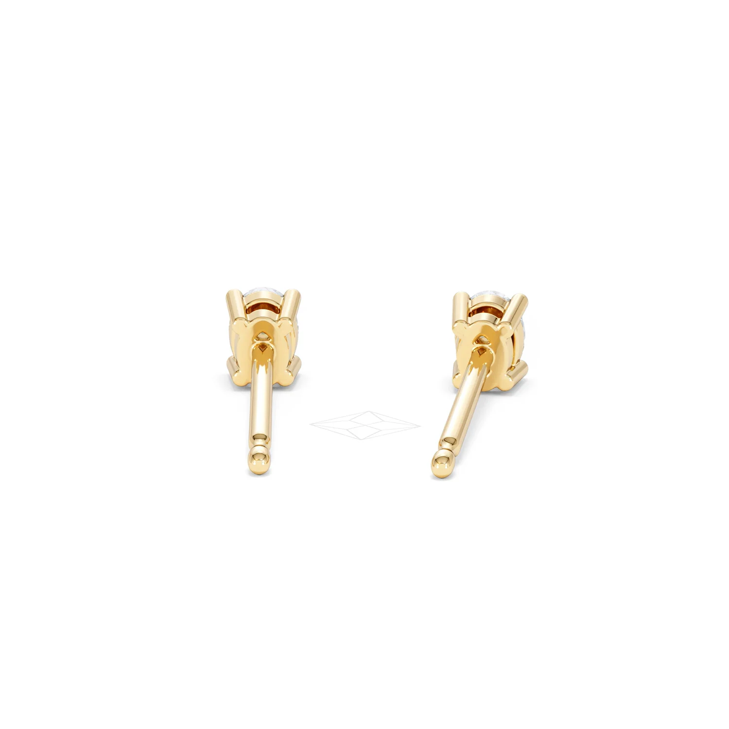 Naomi Oval Cut Lab Diamond Stud Earrings 0.30ct H/SI in 18k Gold Vermeil - Image 51