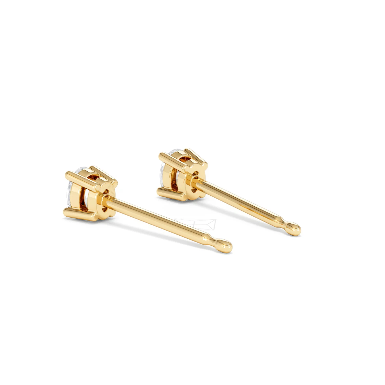 Naomi Oval Cut Lab Diamond Stud Earrings 0.30ct H/SI in 18k Gold Vermeil - Image 61