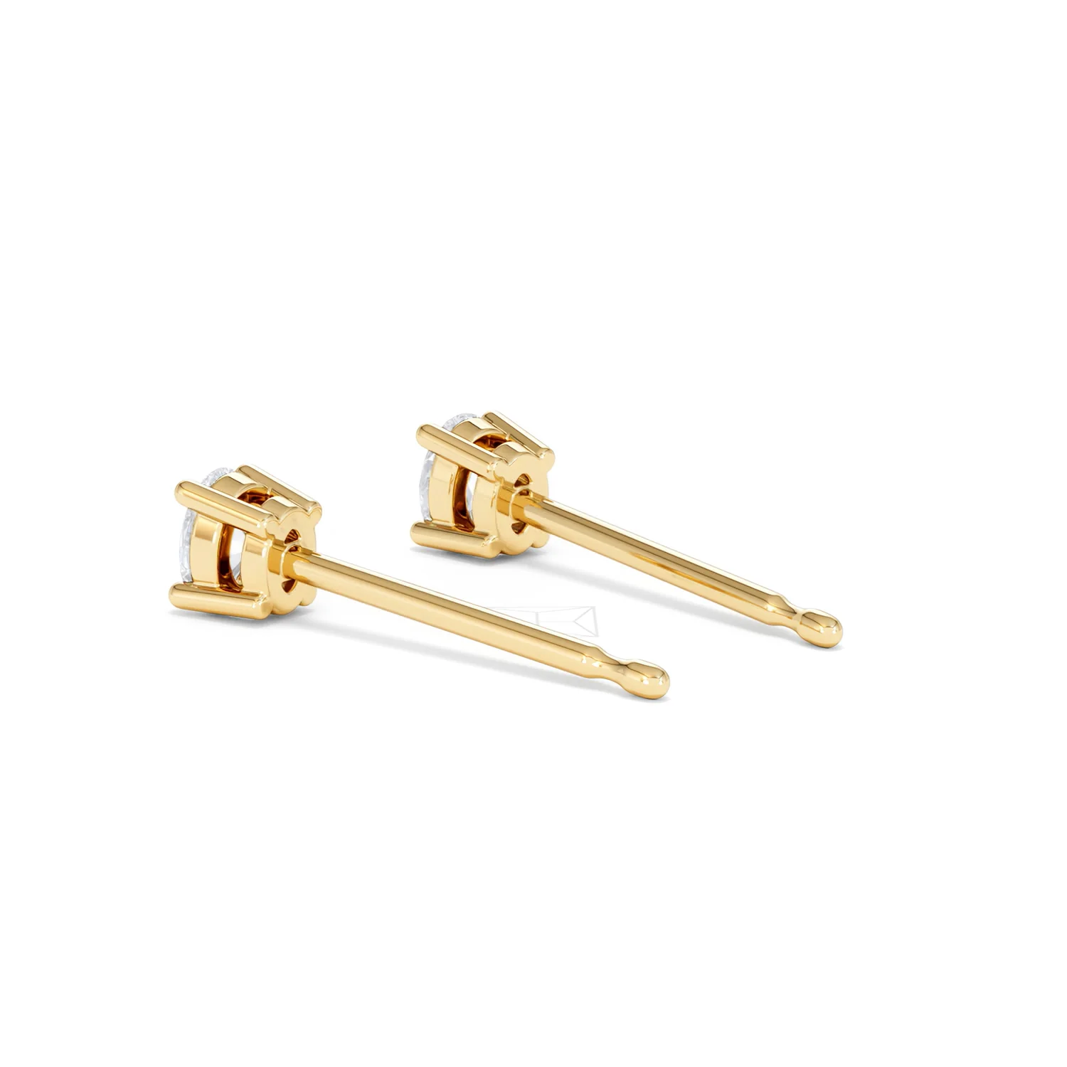 Naomi Oval Cut Lab Diamond Stud Earrings 0.30ct H/SI in 18k Gold Vermeil - Image 62