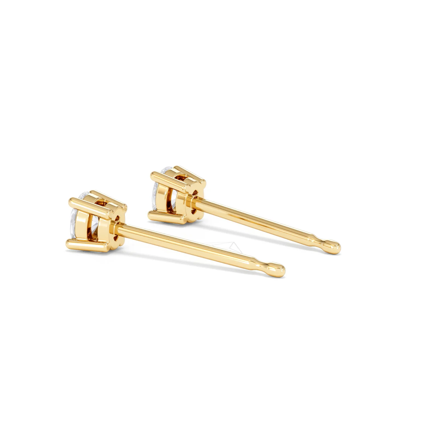 Naomi Oval Cut Lab Diamond Stud Earrings 0.30ct H/SI in 18k Gold Vermeil - Image 64