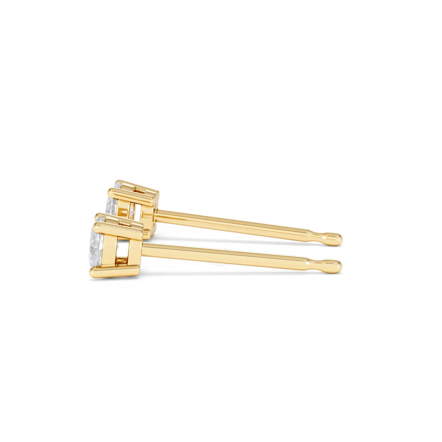 Naomi Oval Cut Lab Diamond Stud Earrings 0.30ct H/SI in 18k Gold Vermeil - Image 71