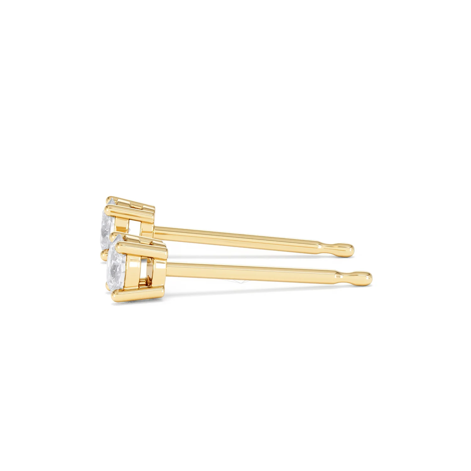 Naomi Oval Cut Lab Diamond Stud Earrings 0.30ct H/SI in 18k Gold Vermeil - Image 73