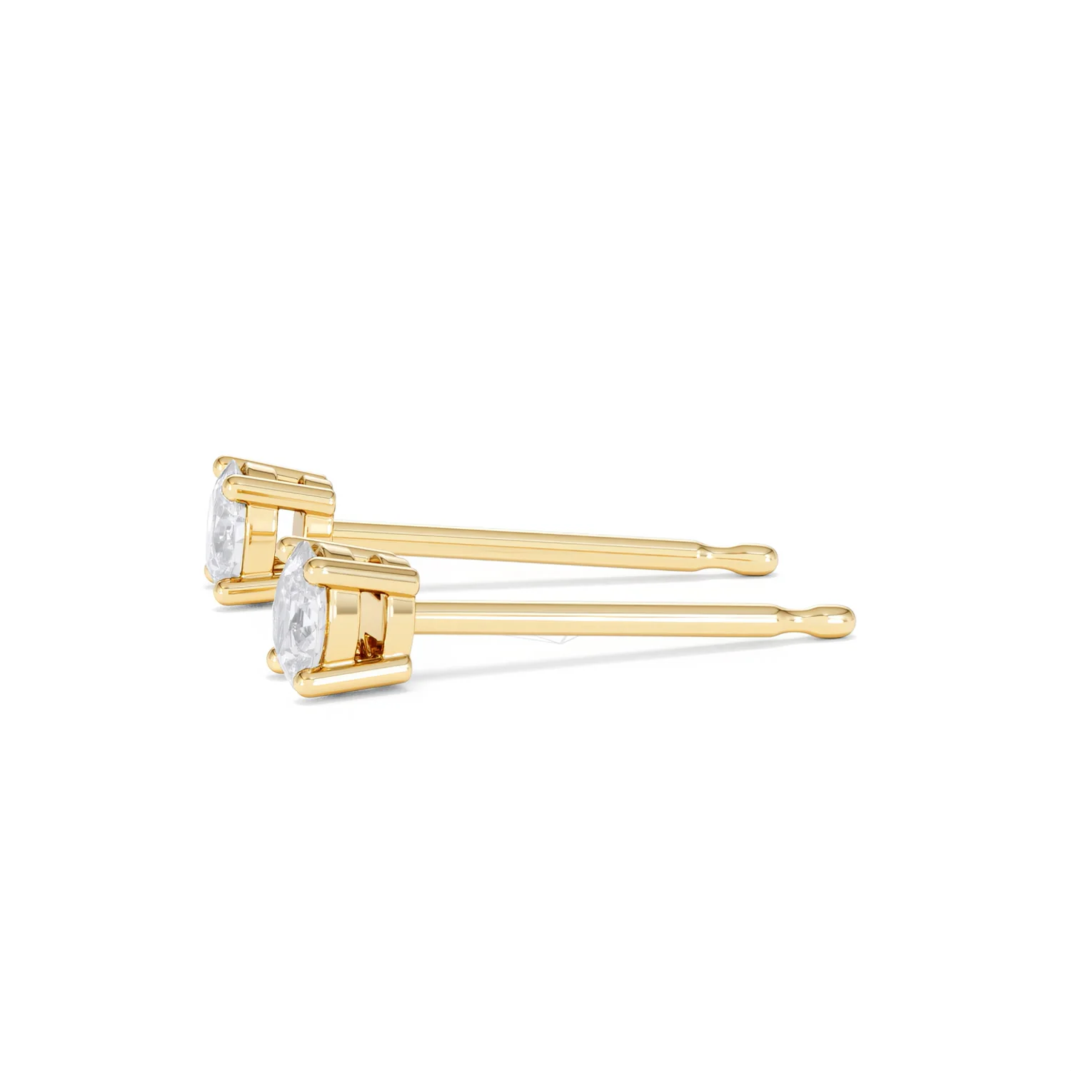 Naomi Oval Cut Lab Diamond Stud Earrings 0.30ct H/SI in 18k Gold Vermeil - Image 75