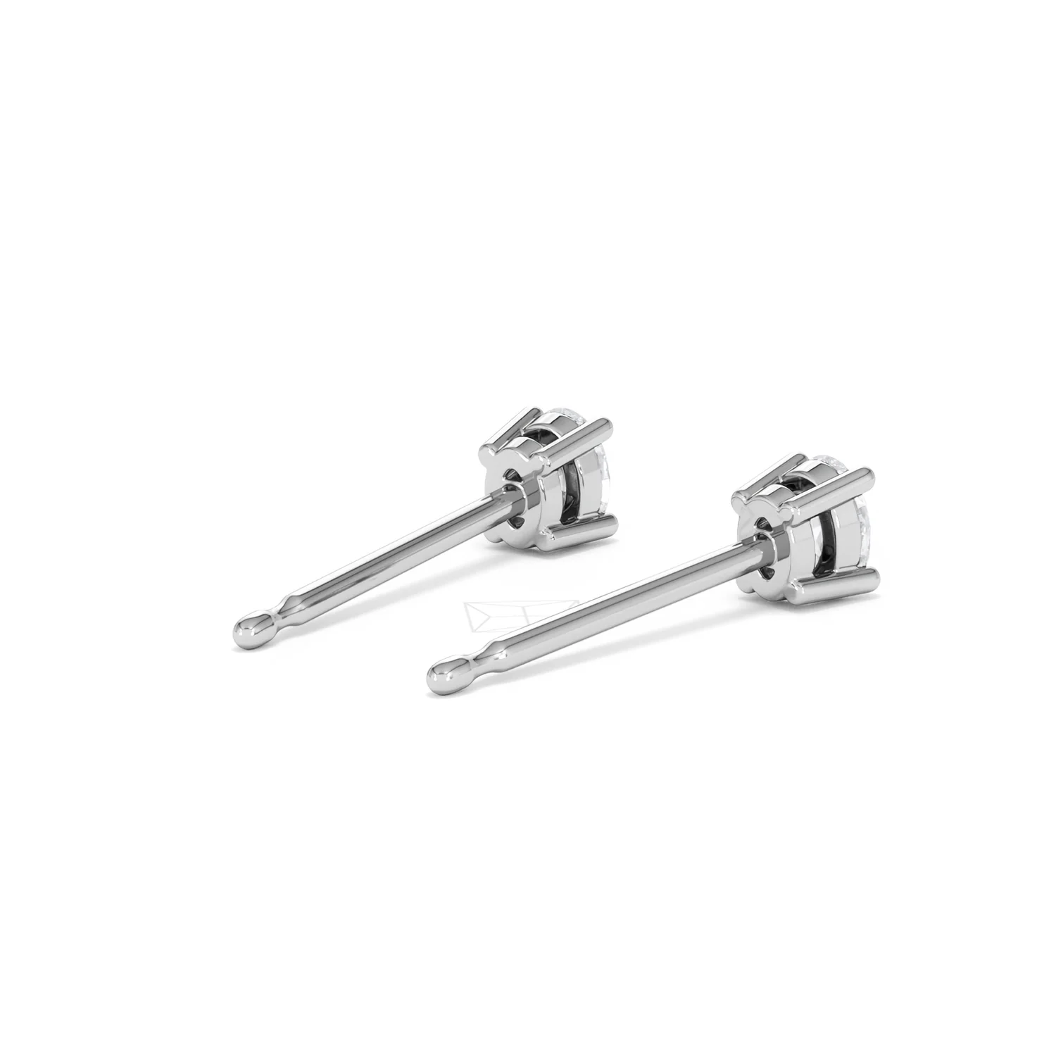 Naomi Oval Cut Lab Diamond Stud Earrings 0.30ct H/SI in 925 Silver - Image 41