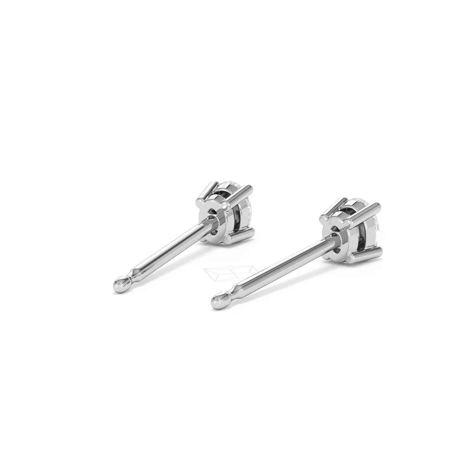 Naomi Oval Cut Lab Diamond Stud Earrings 0.30ct H/SI in 925 Silver - Image 43