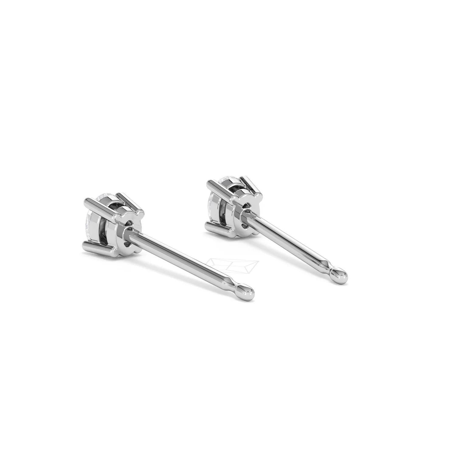 Naomi Oval Cut Lab Diamond Stud Earrings 0.30ct H/SI in 925 Silver - Image 57