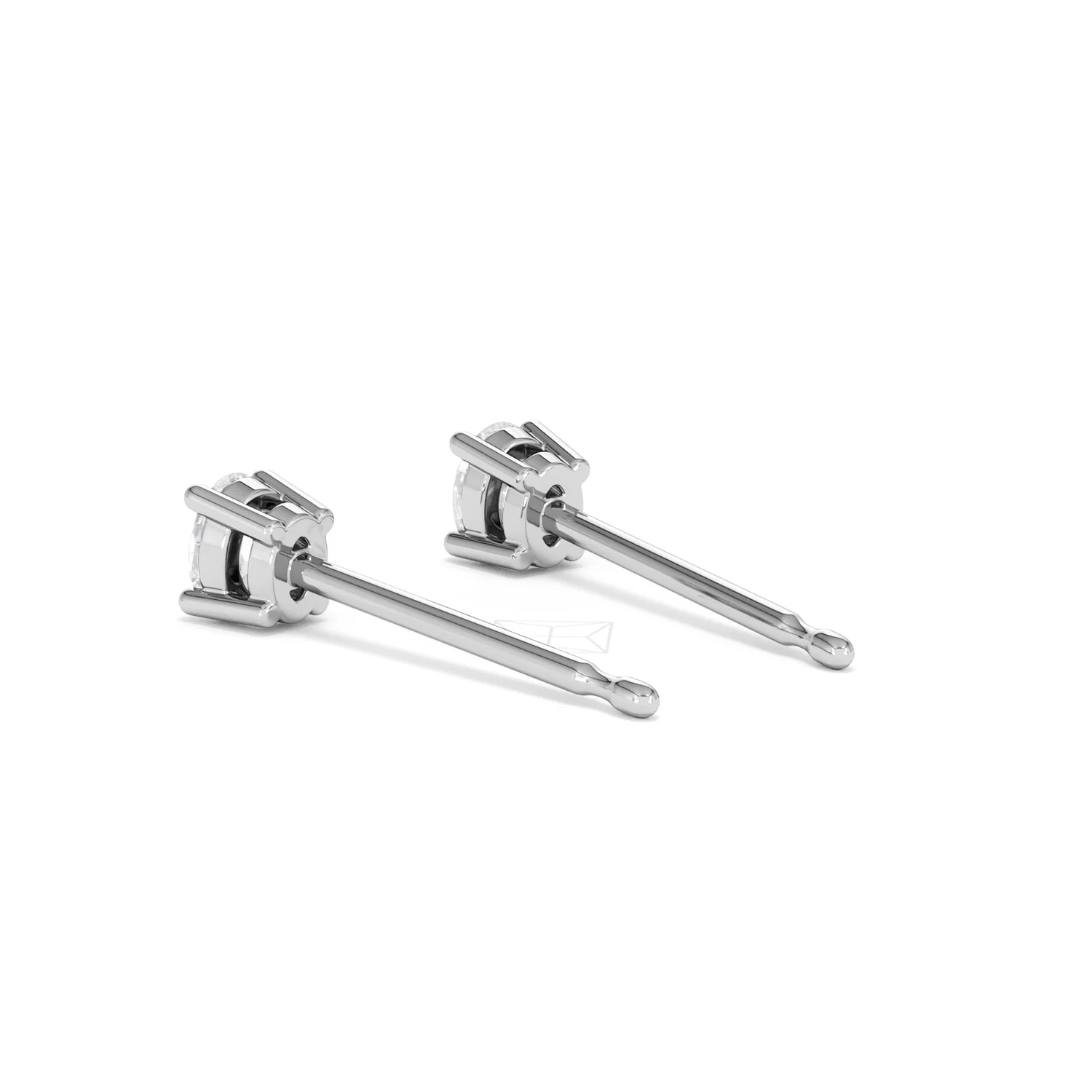 Naomi Oval Cut Lab Diamond Stud Earrings 0.30ct H/SI in 925 Silver - Image 59