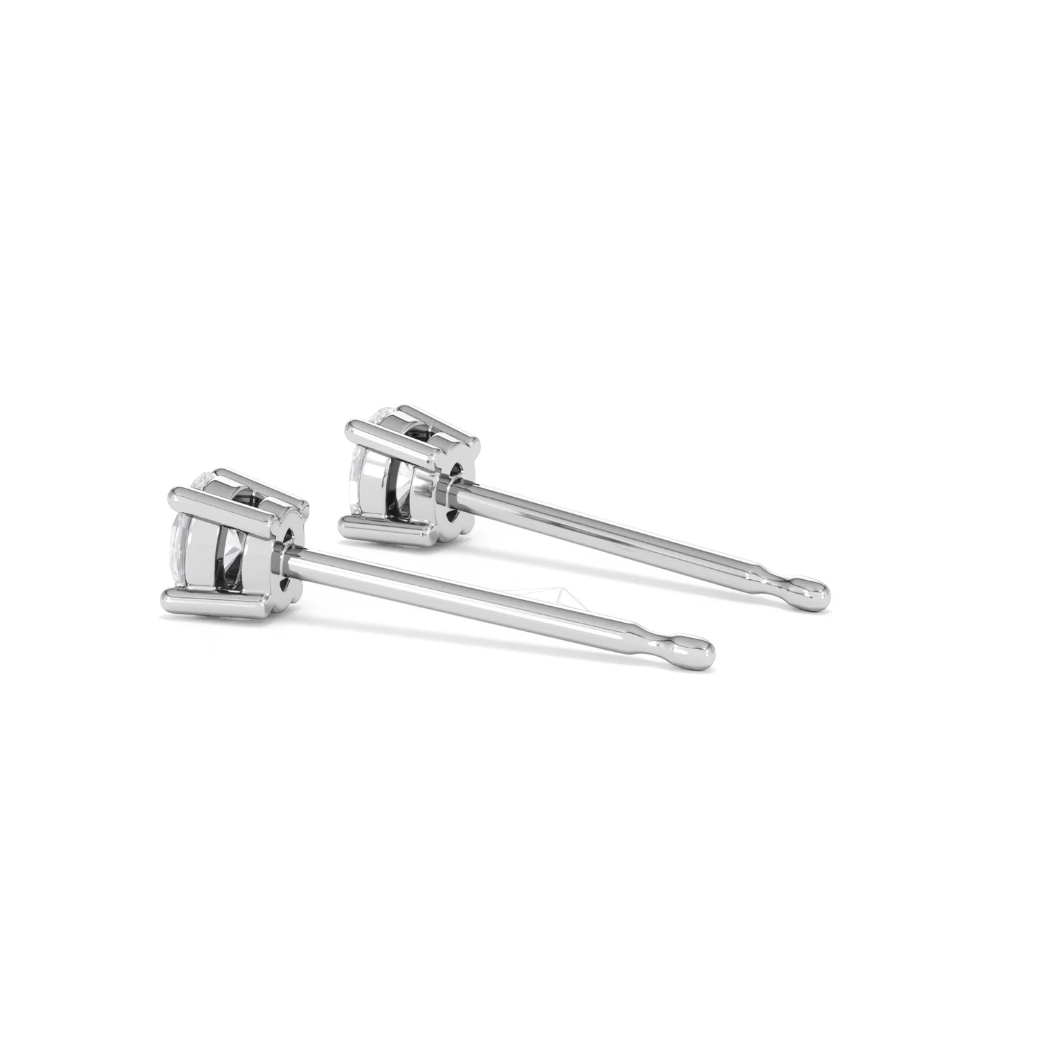 Naomi Oval Cut Lab Diamond Stud Earrings 0.30ct H/SI in 925 Silver - Image 63