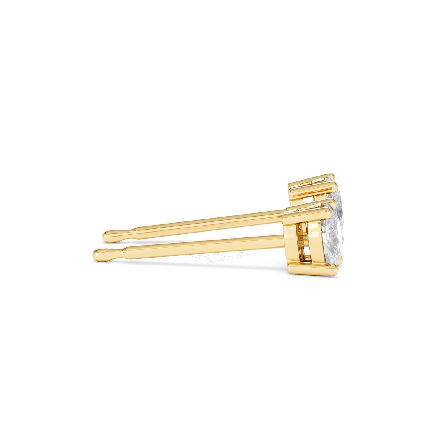 Naomi Oval Cut Lab Diamond Stud Earrings 0.50ct H/SI in 9K Gold - Image 30