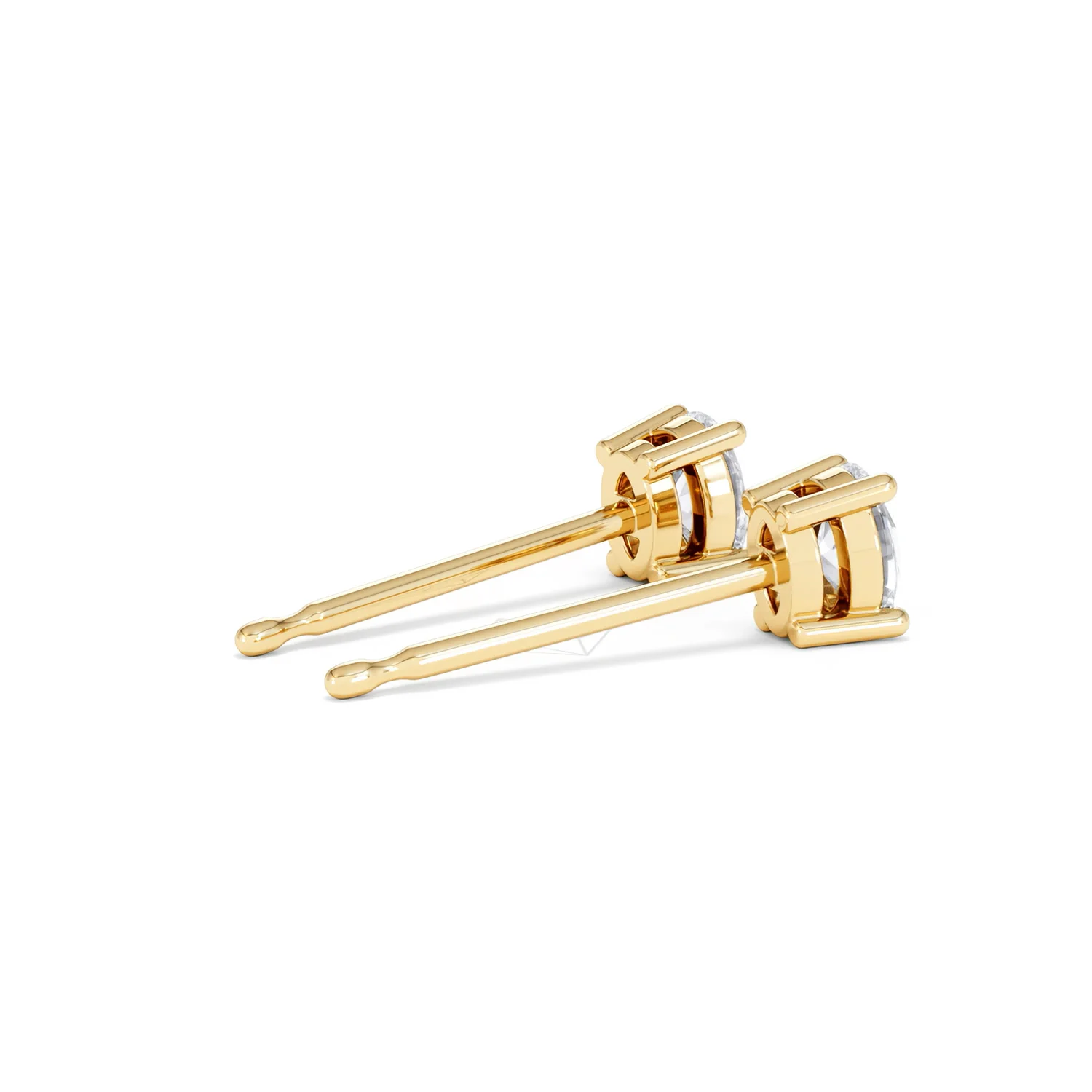 Naomi Oval Cut Lab Diamond Stud Earrings 0.50ct H/SI in 9K Gold - Image 38