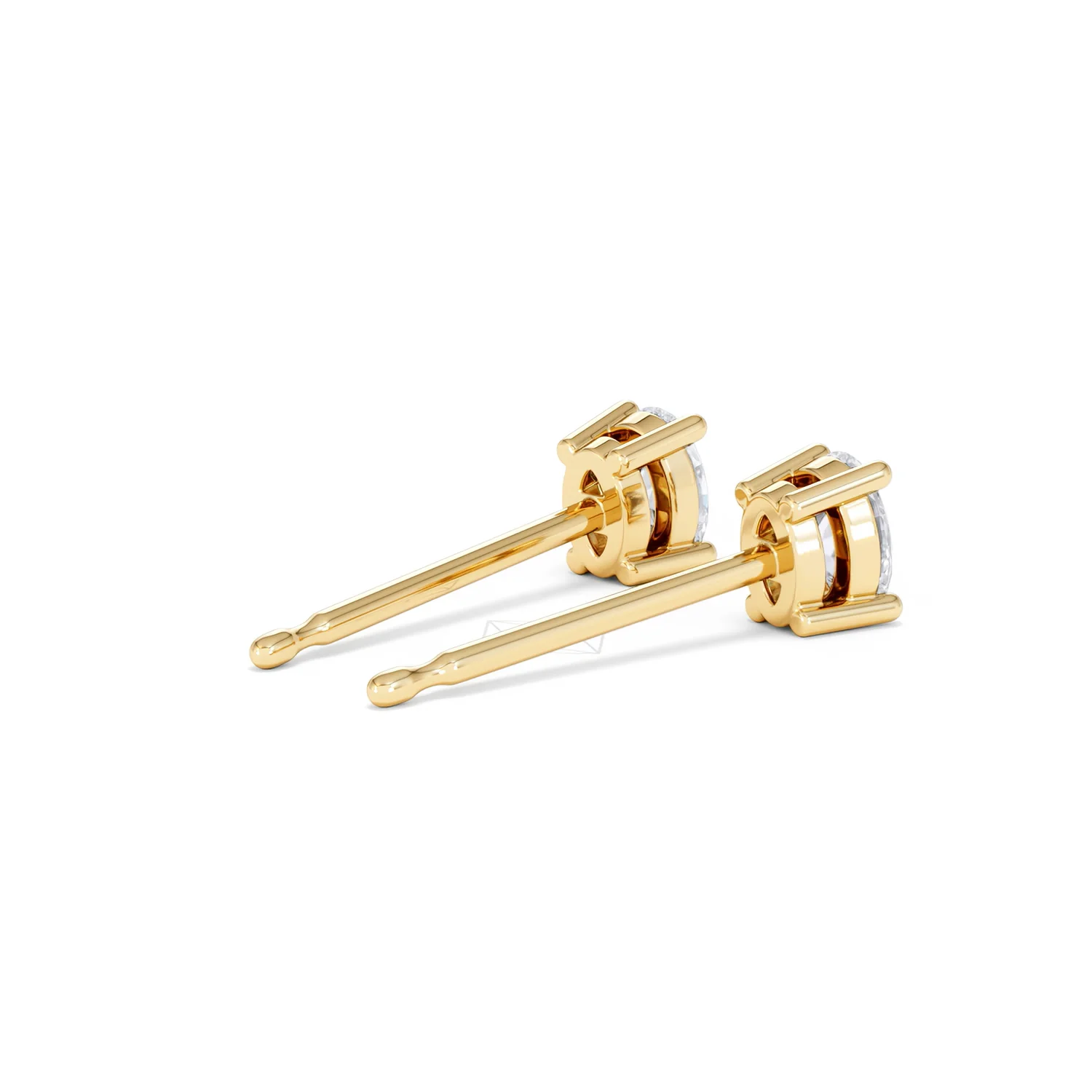 Naomi Oval Cut Lab Diamond Stud Earrings 0.50ct H/SI in 9K Gold - Image 40