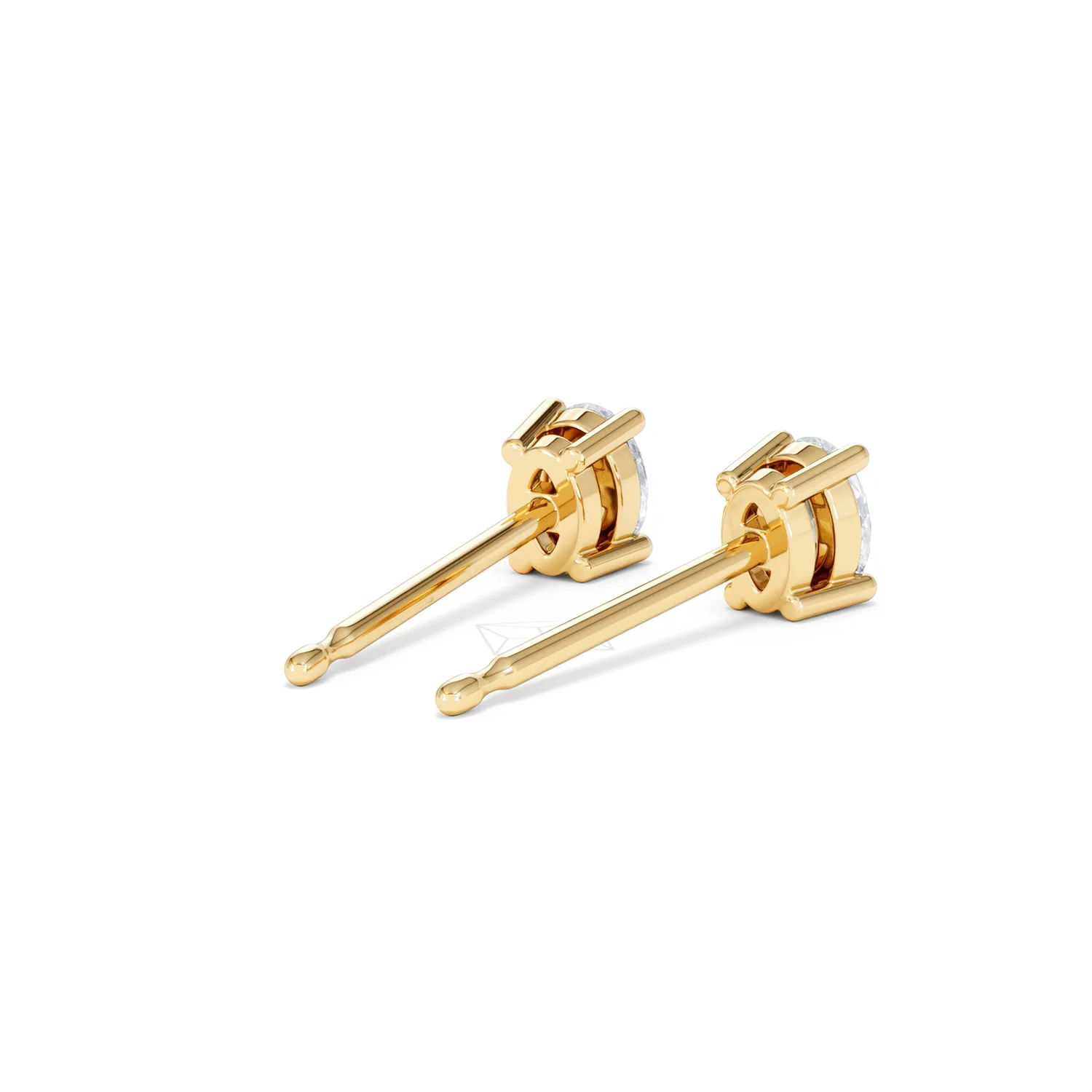Naomi Oval Cut Lab Diamond Stud Earrings 0.50ct H/SI in 9K Gold - Image 43