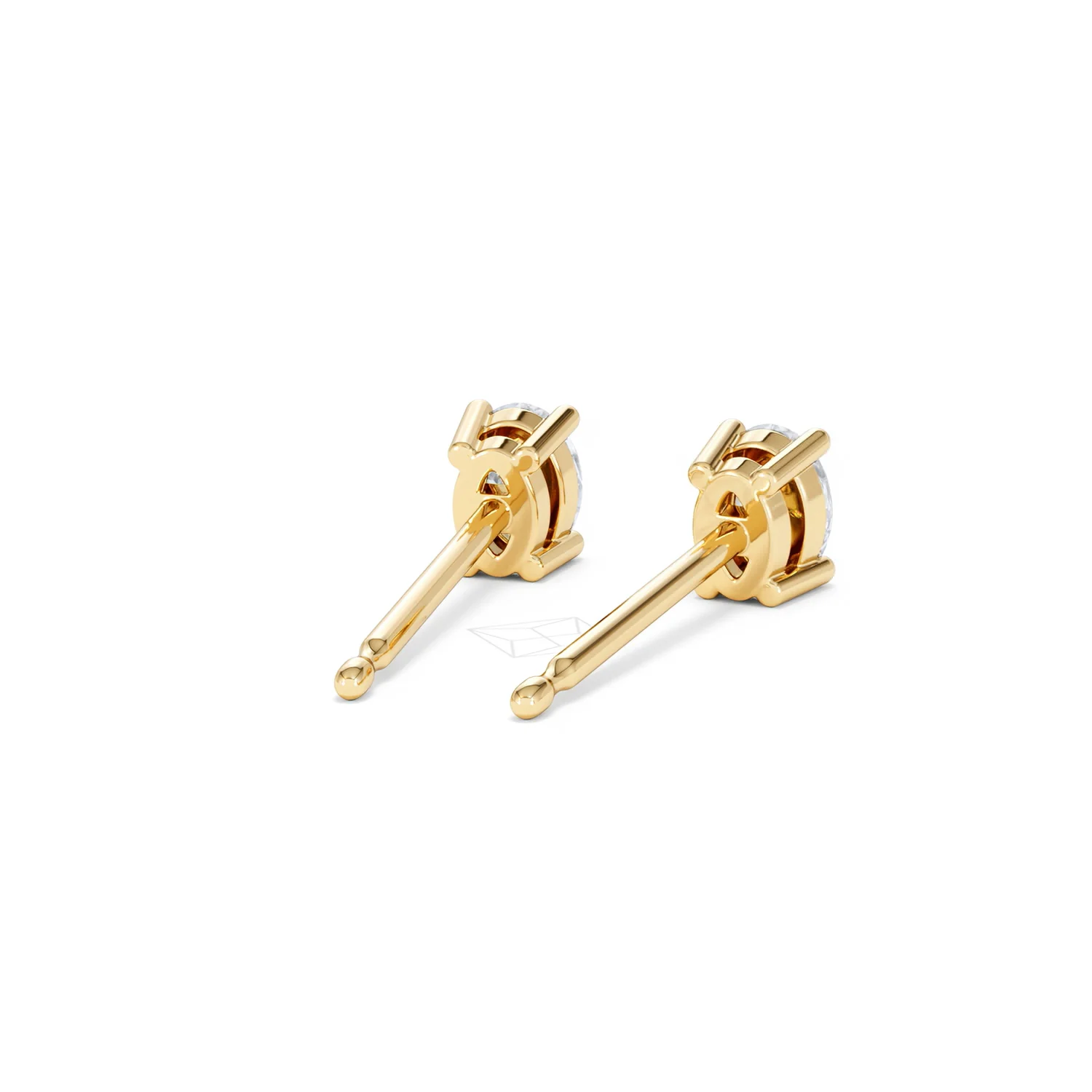 Naomi Oval Cut Lab Diamond Stud Earrings 0.50ct H/SI in 9K Gold - Image 46