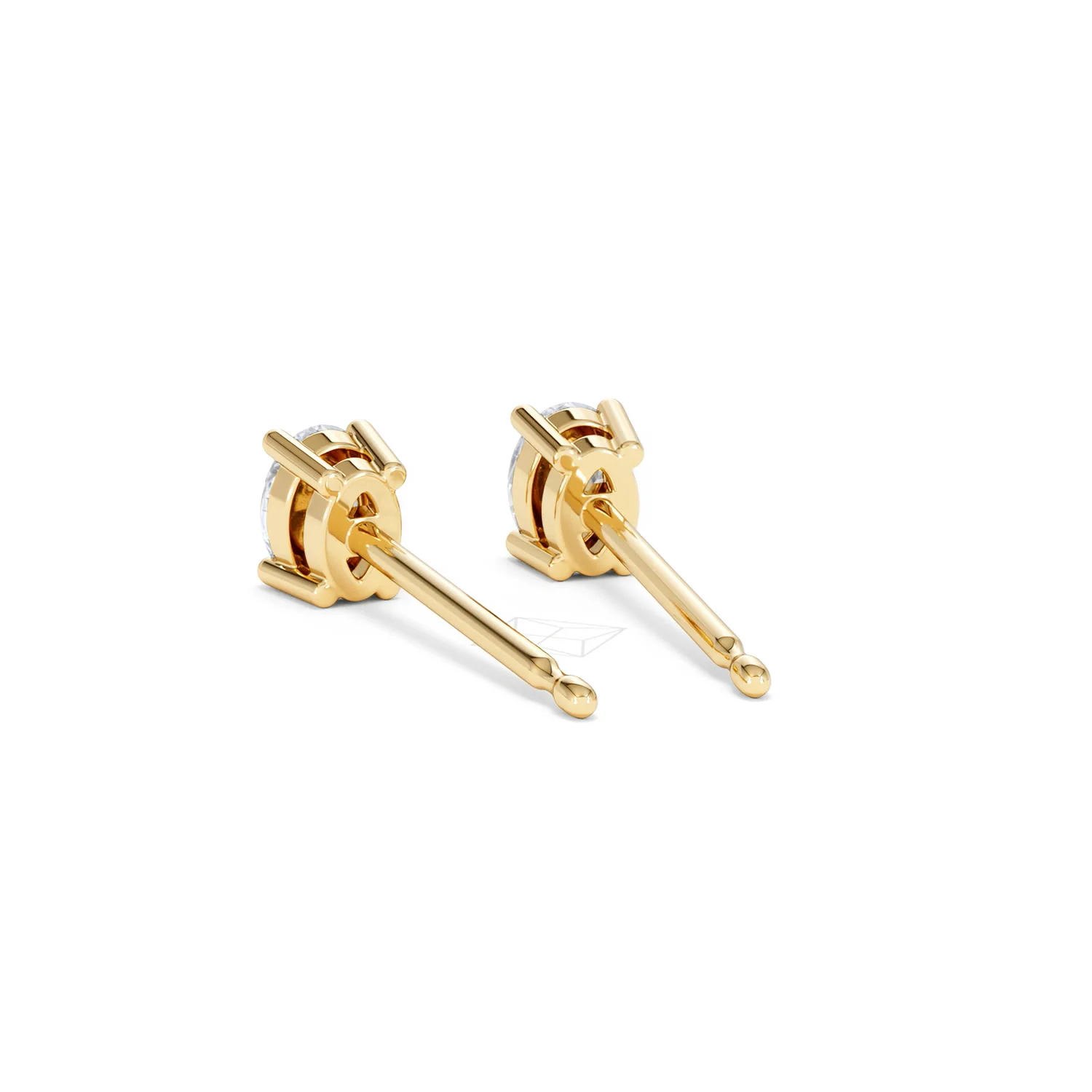 Naomi Oval Cut Lab Diamond Stud Earrings 0.50ct H/SI in 9K Gold - Image 56
