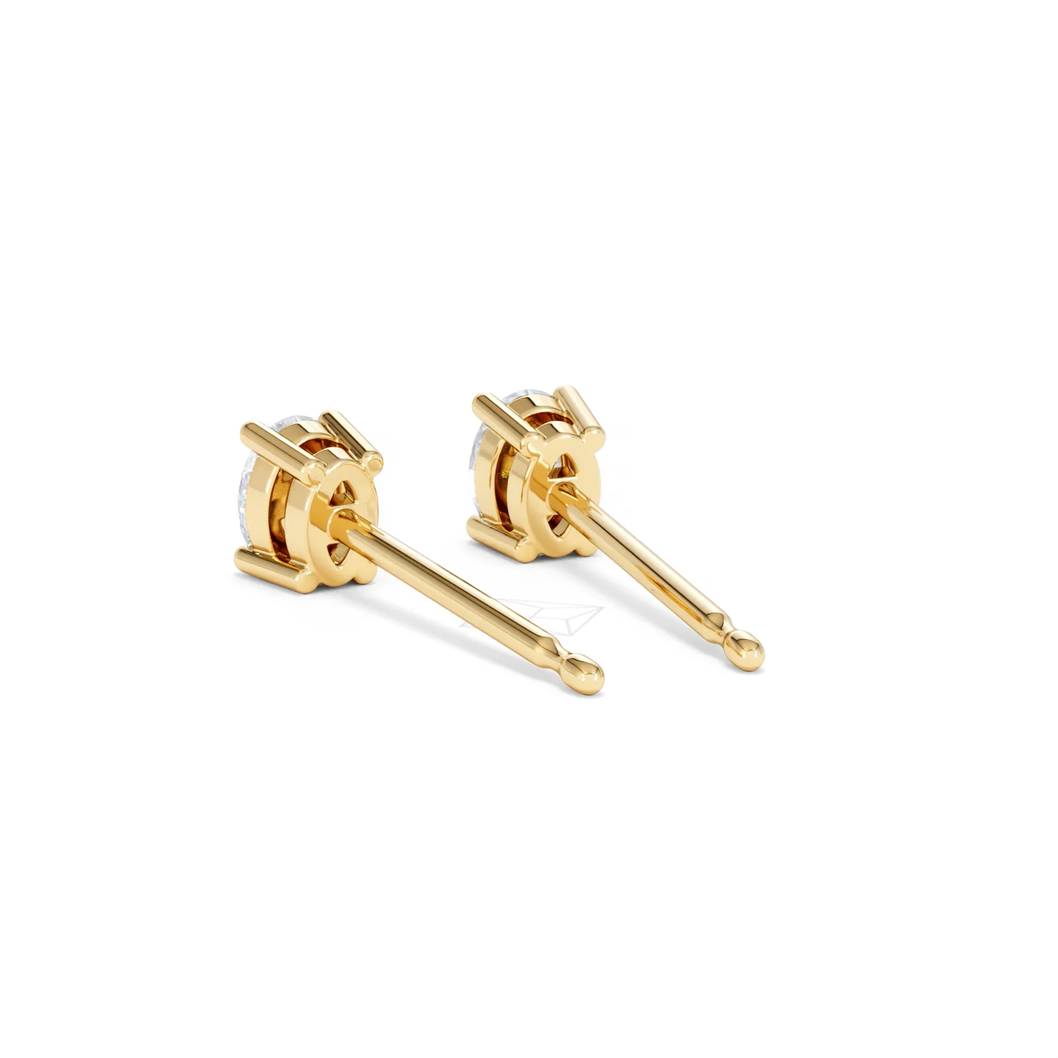 Naomi Oval Cut Lab Diamond Stud Earrings 0.50ct H/SI in 9K Gold - Image 57