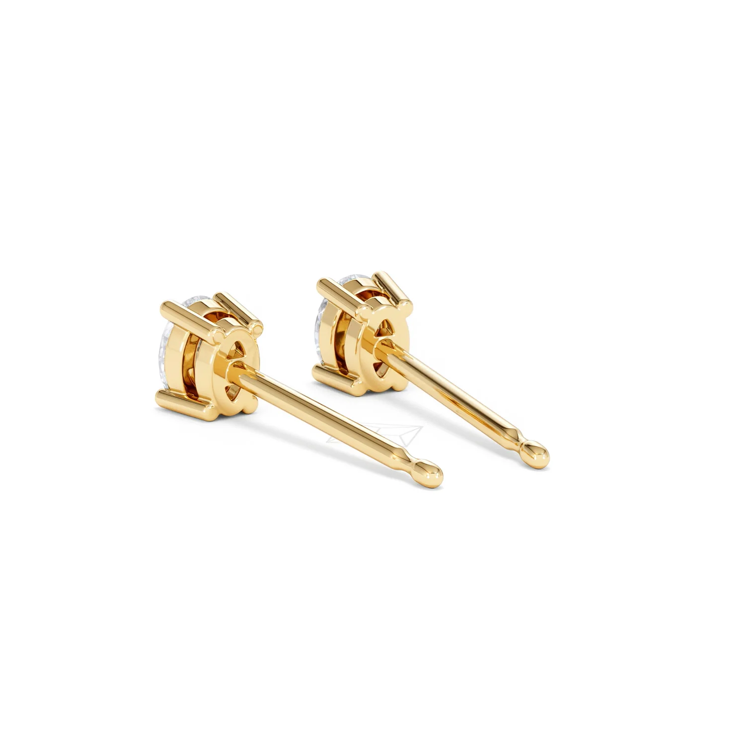 Naomi Oval Cut Lab Diamond Stud Earrings 0.50ct H/SI in 9K Gold - Image 58