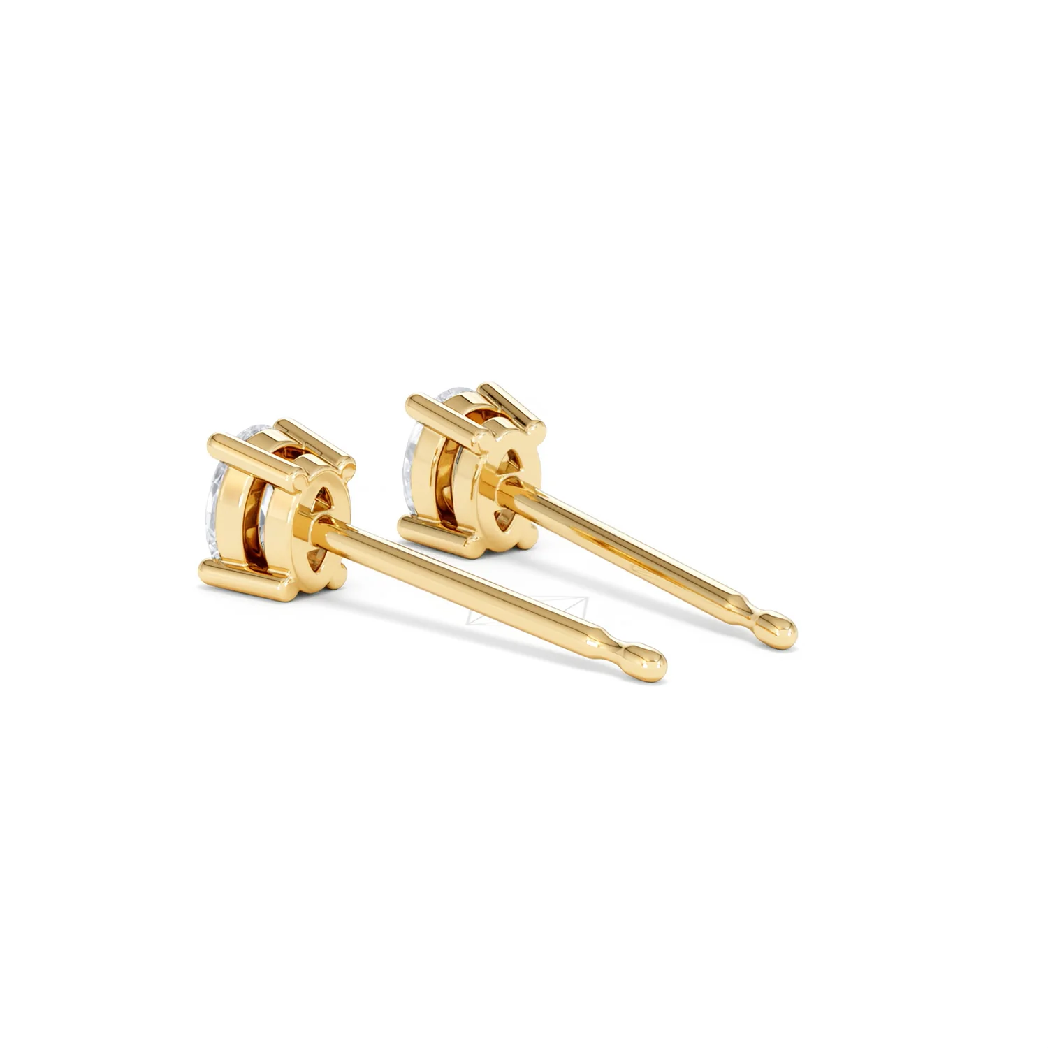 Naomi Oval Cut Lab Diamond Stud Earrings 0.50ct H/SI in 9K Gold - Image 60