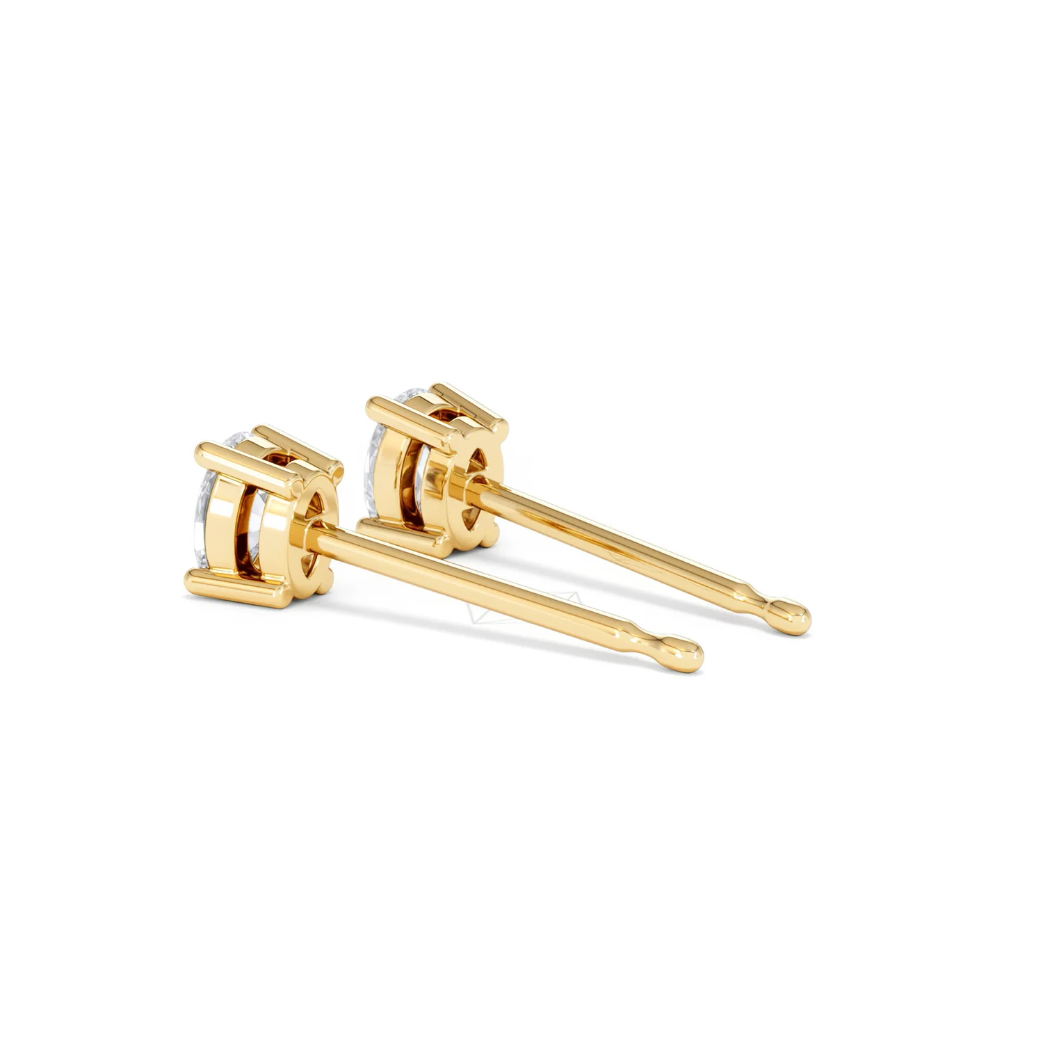 Naomi Oval Cut Lab Diamond Stud Earrings 0.50ct H/SI in 9K Gold - Image 62