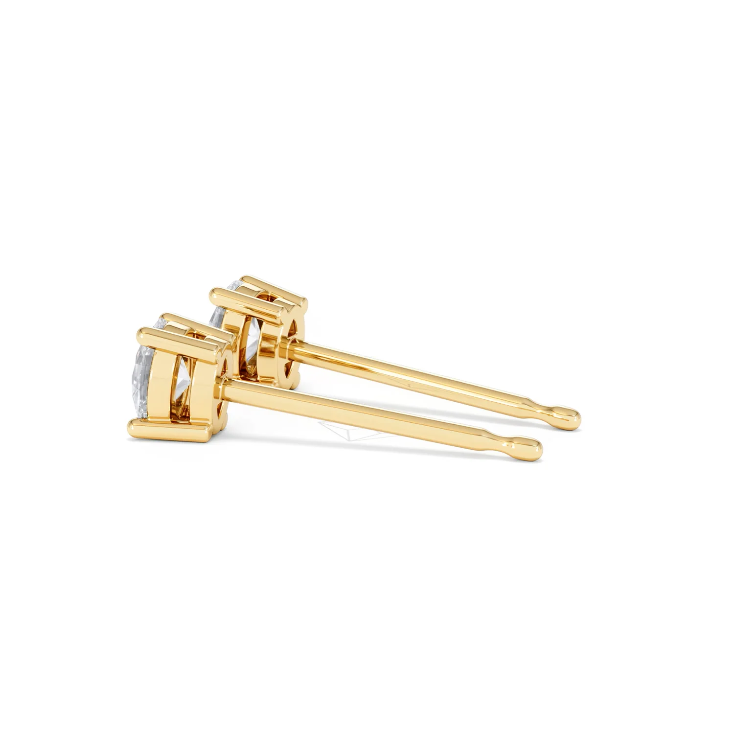 Naomi Oval Cut Lab Diamond Stud Earrings 0.50ct H/SI in 9K Gold - Image 66