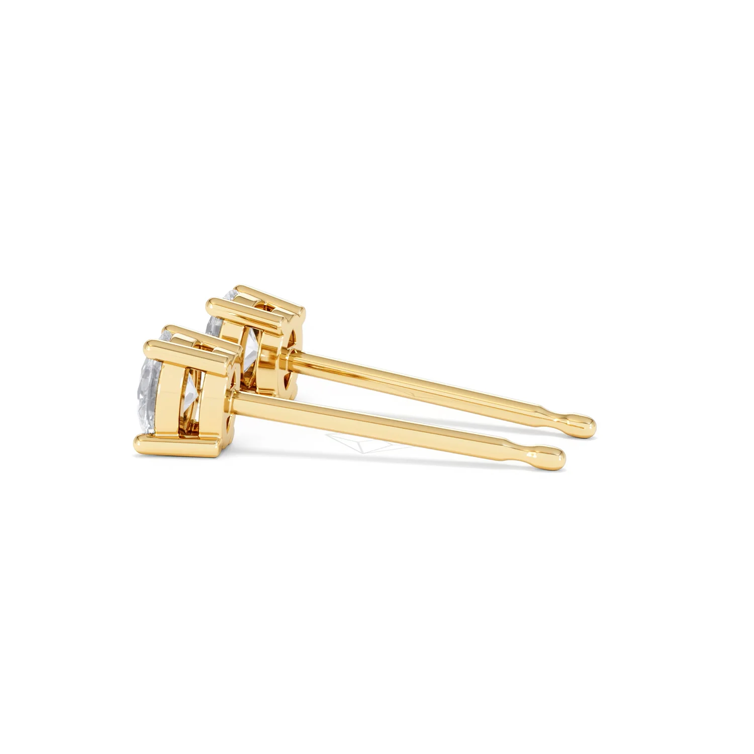 Naomi Oval Cut Lab Diamond Stud Earrings 0.50ct H/SI in 9K Gold - Image 67