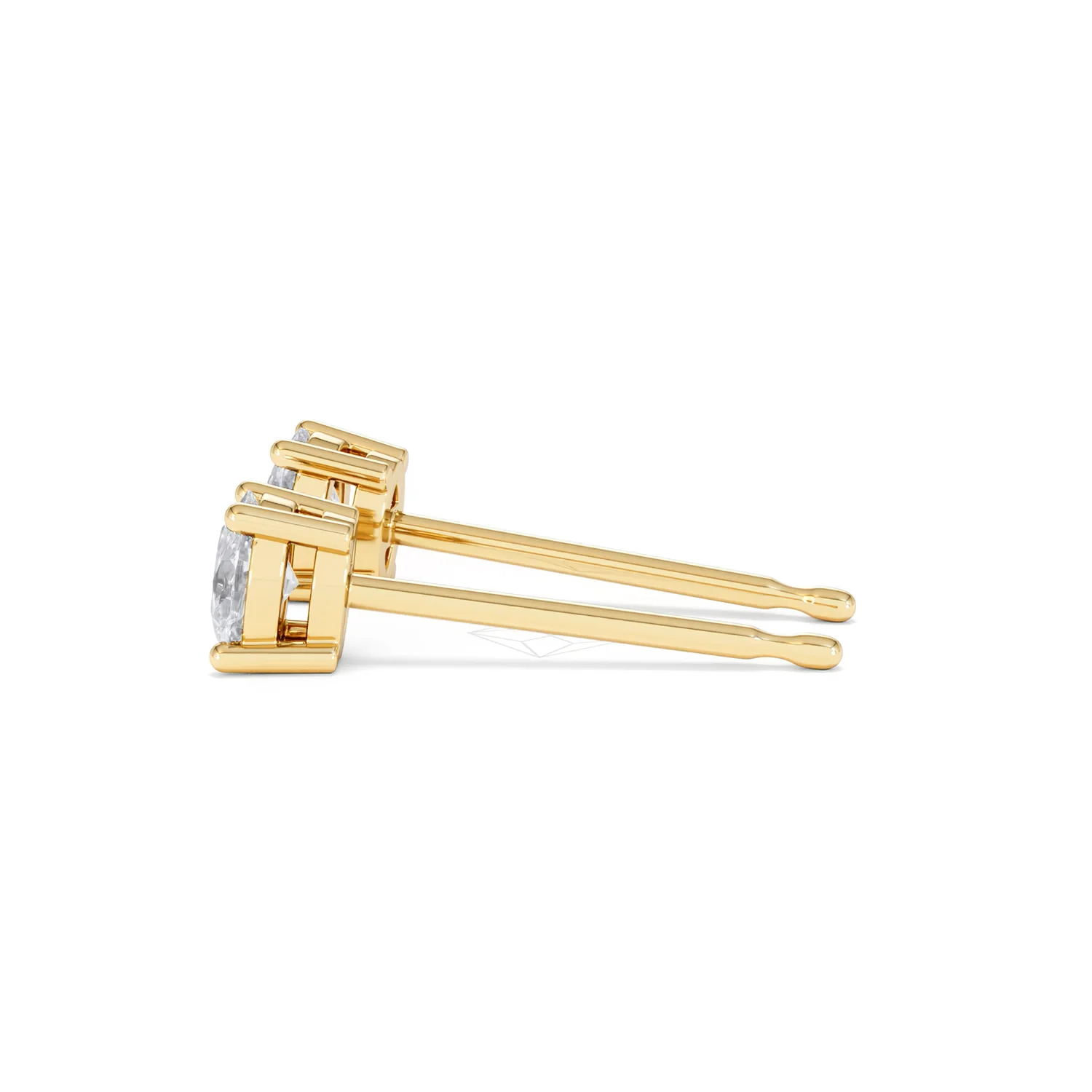 Naomi Oval Cut Lab Diamond Stud Earrings 0.50ct H/SI in 9K Gold - Image 69