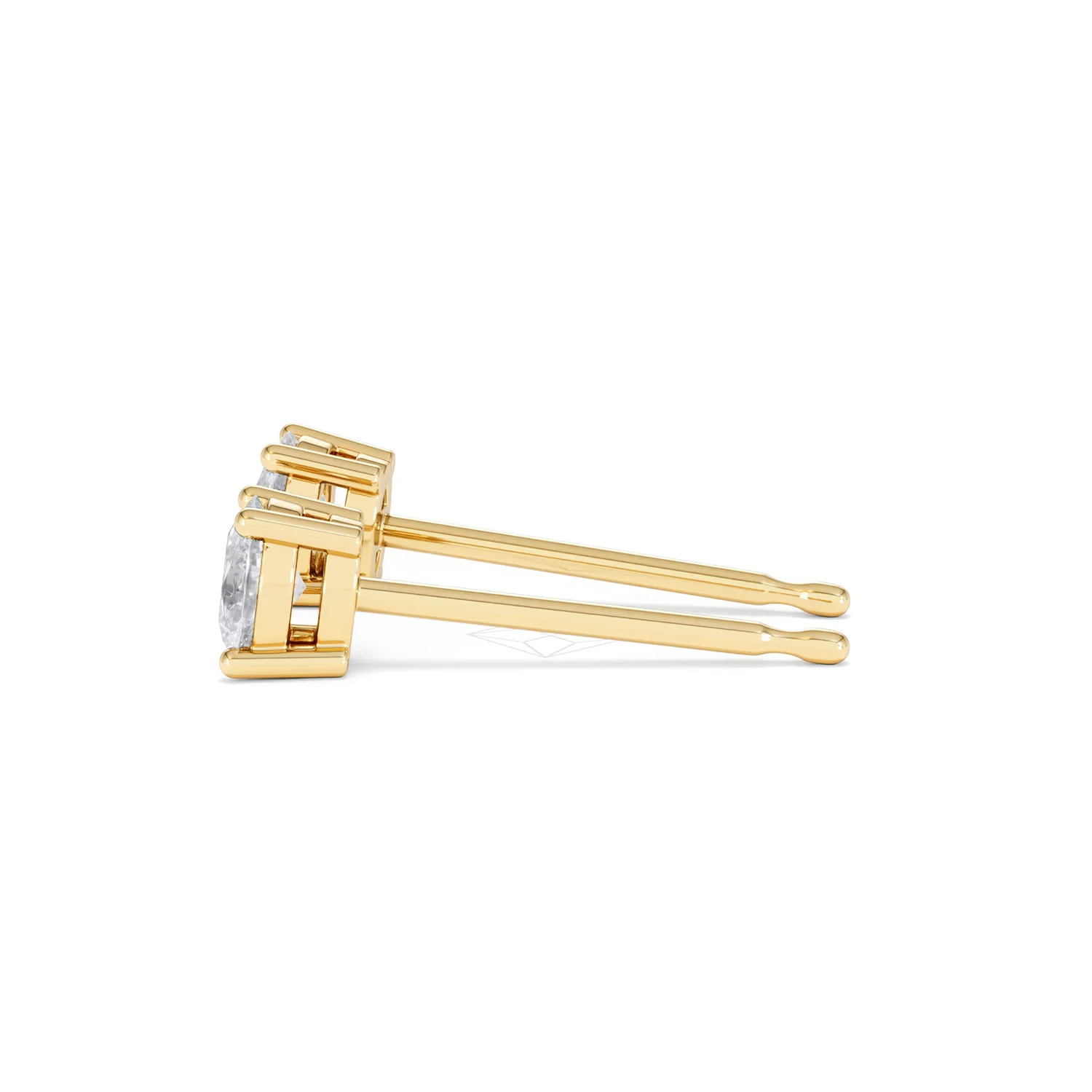 Naomi Oval Cut Lab Diamond Stud Earrings 0.50ct H/SI in 9K Gold - Image 70