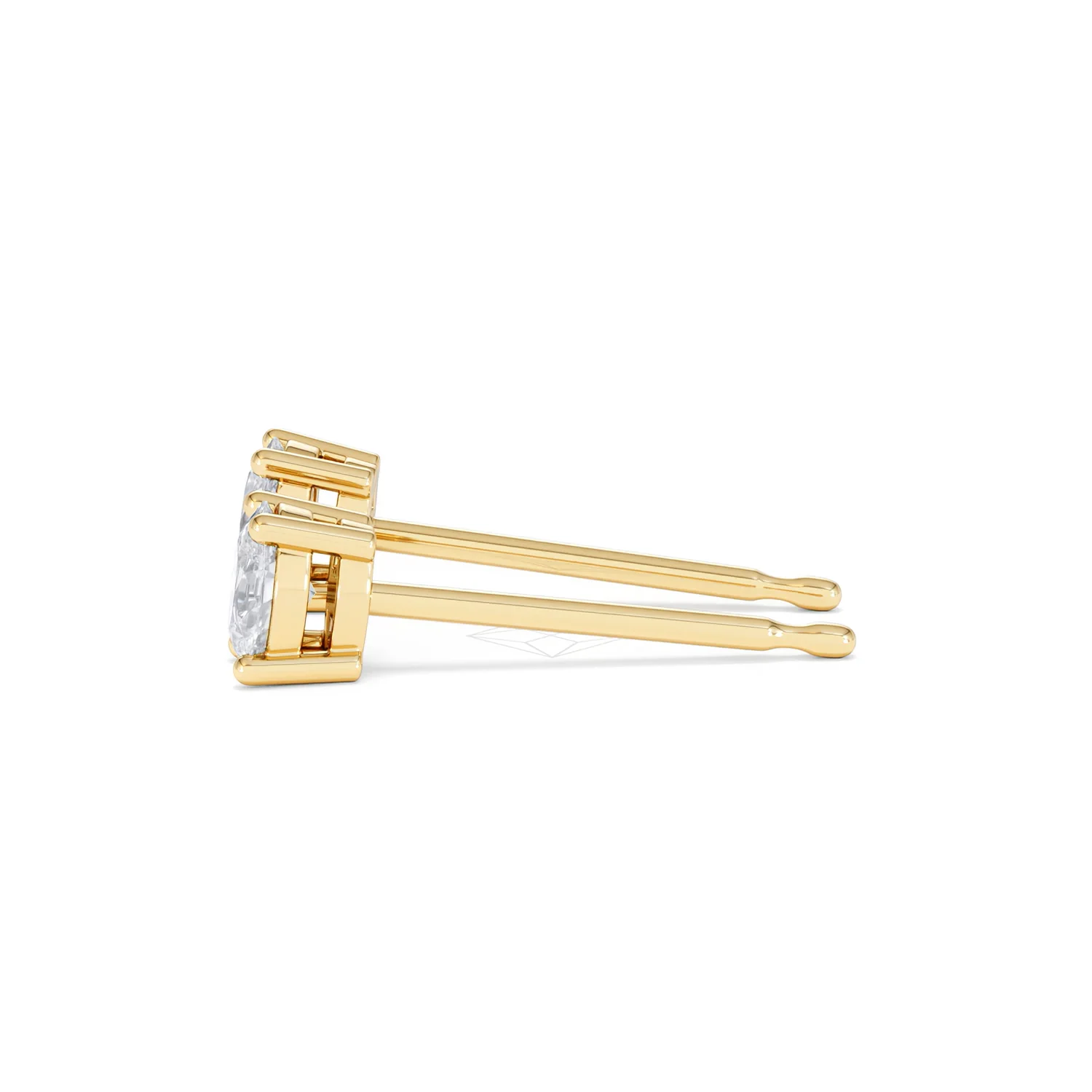 Naomi Oval Cut Lab Diamond Stud Earrings 0.50ct H/SI in 9K Gold - Image 71