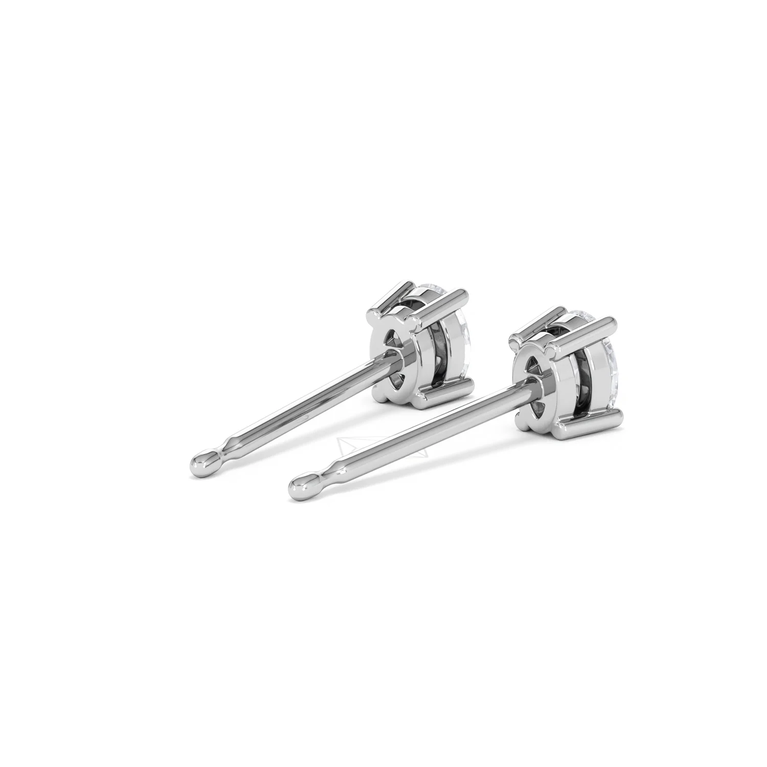 Naomi Oval Cut Lab Diamond Stud Earrings 0.50ct H/SI in 9K White Gold - Image 41