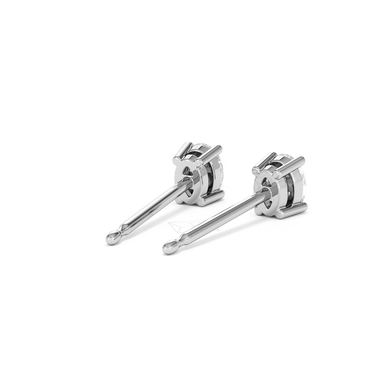 Naomi Oval Cut Lab Diamond Stud Earrings 0.50ct H/SI in 9K White Gold - Image 43