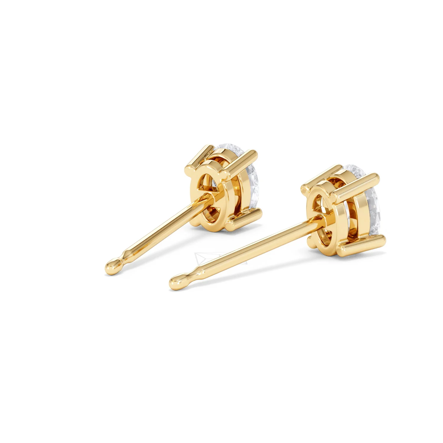 Naomi Oval Cut Lab Diamond Stud Earrings 1.00ct H/SI in 9K Gold - Image 41