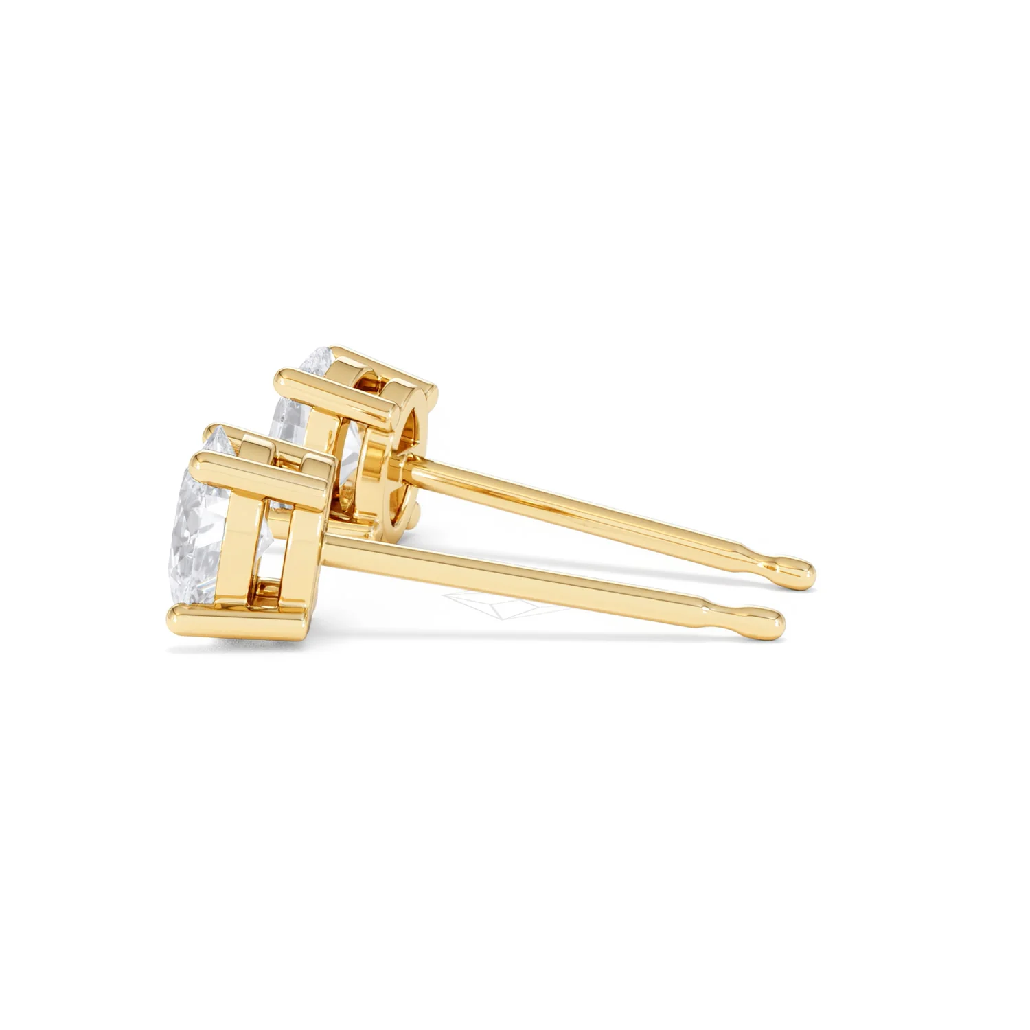 Naomi Oval Cut Lab Diamond Stud Earrings 1.00ct H/SI in 9K Gold - Image 67