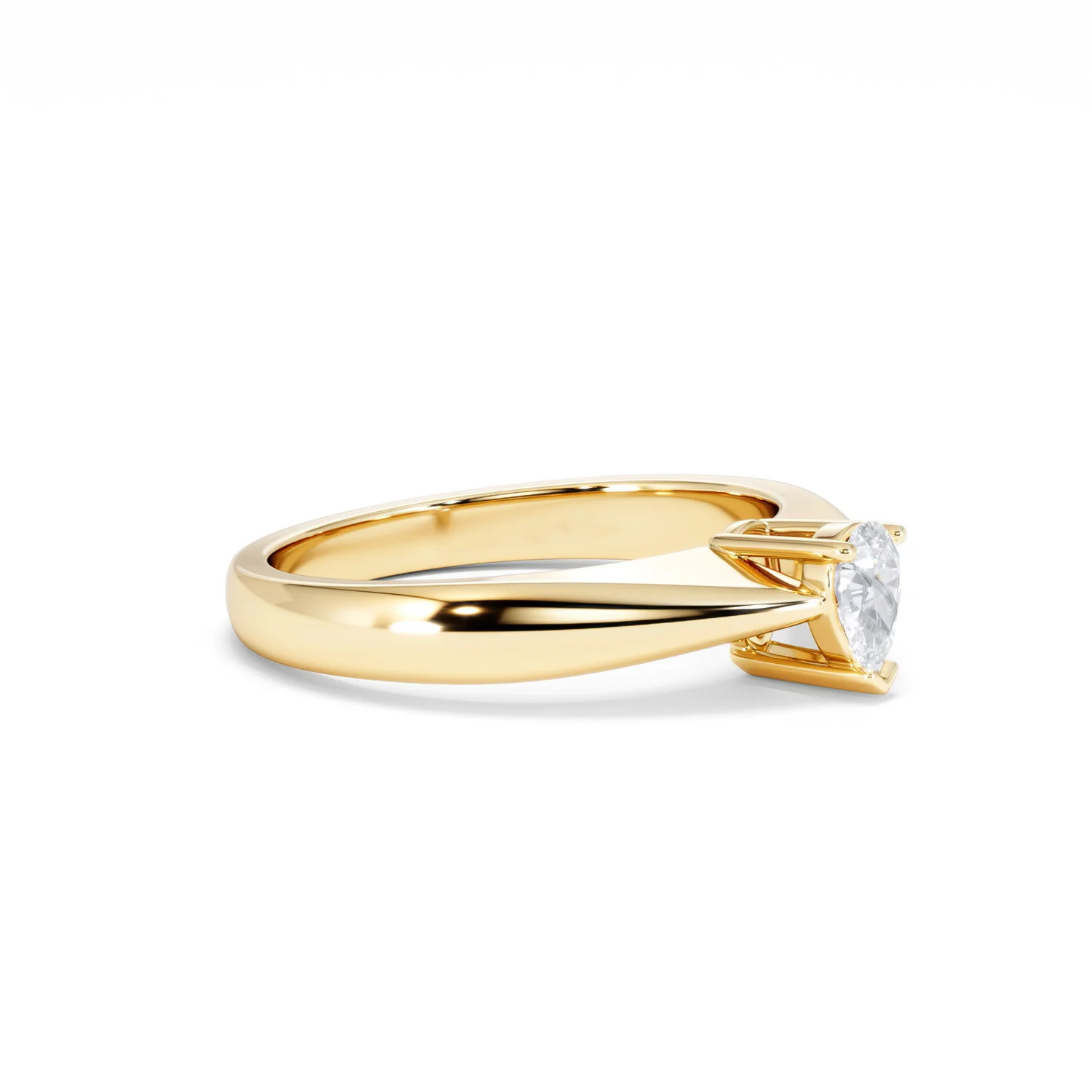 Naomi Pear Cut Lab Diamond Engagement Ring 0.33ct H/SI in 18k Gold Vermeil - Image 22