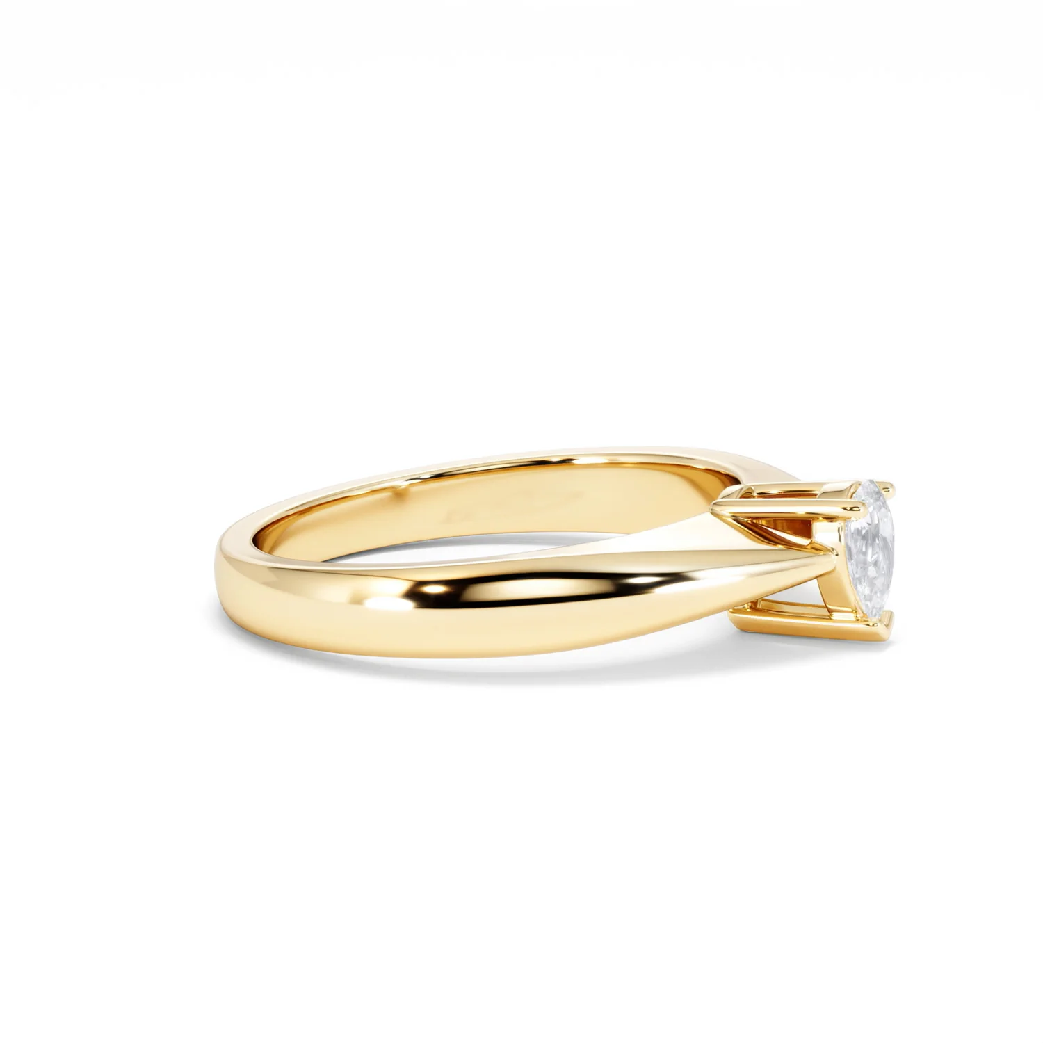 Naomi Pear Cut Lab Diamond Engagement Ring 0.33ct H/SI in 18k Gold Vermeil - Image 25