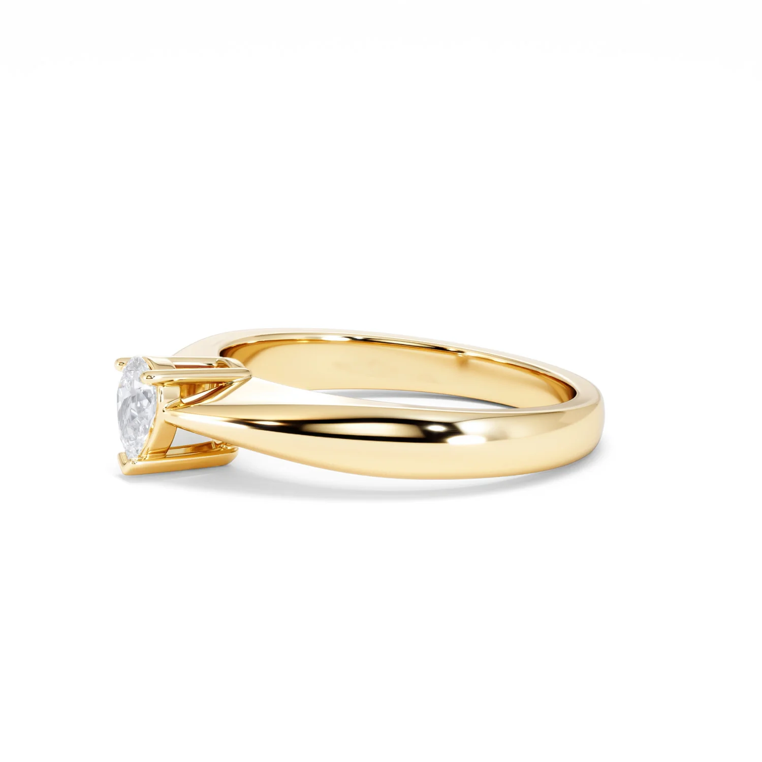 Naomi Pear Cut Lab Diamond Engagement Ring 0.33ct H/SI in 18k Gold Vermeil - Image 76