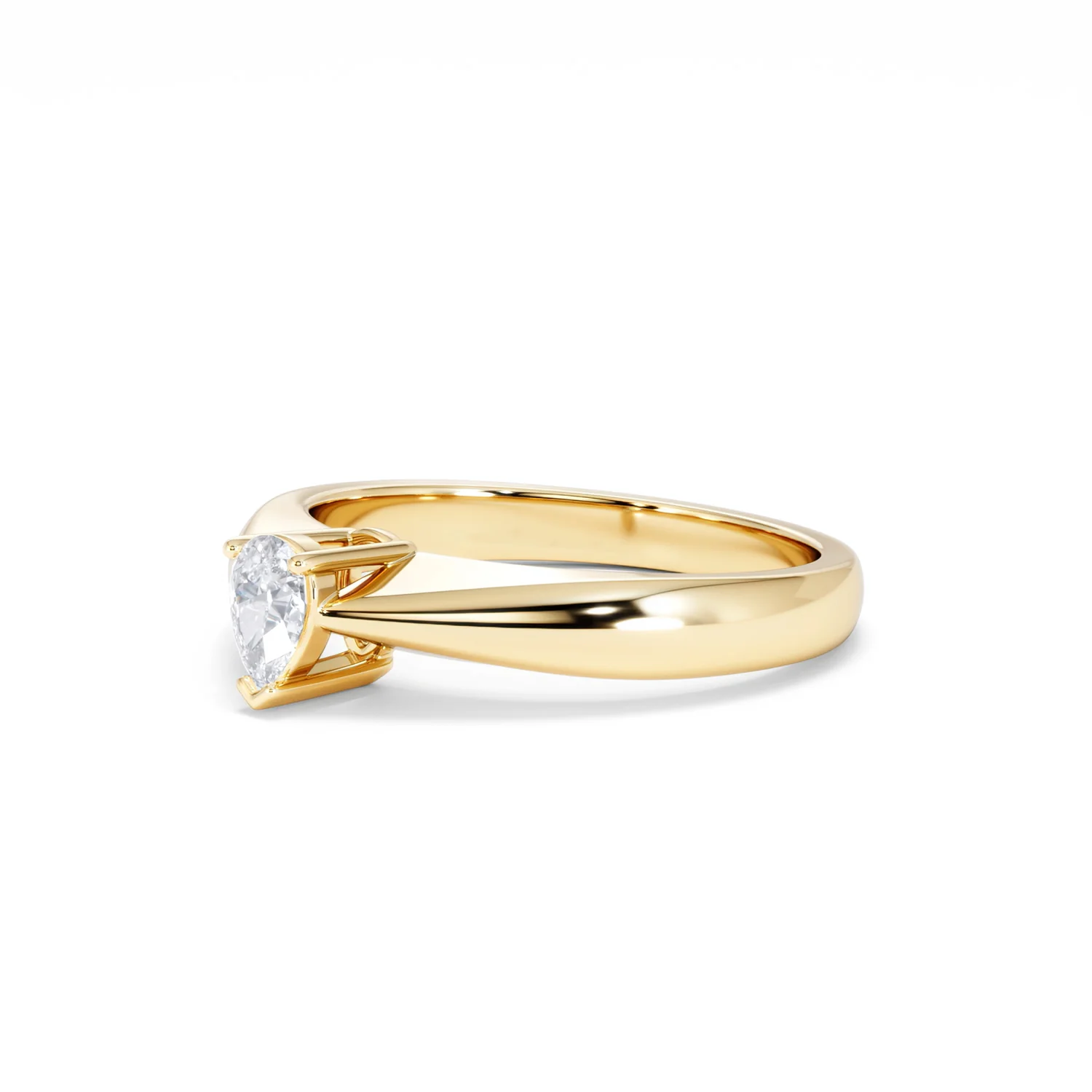 Naomi Pear Cut Lab Diamond Engagement Ring 0.33ct H/SI in 18k Gold Vermeil - Image 80