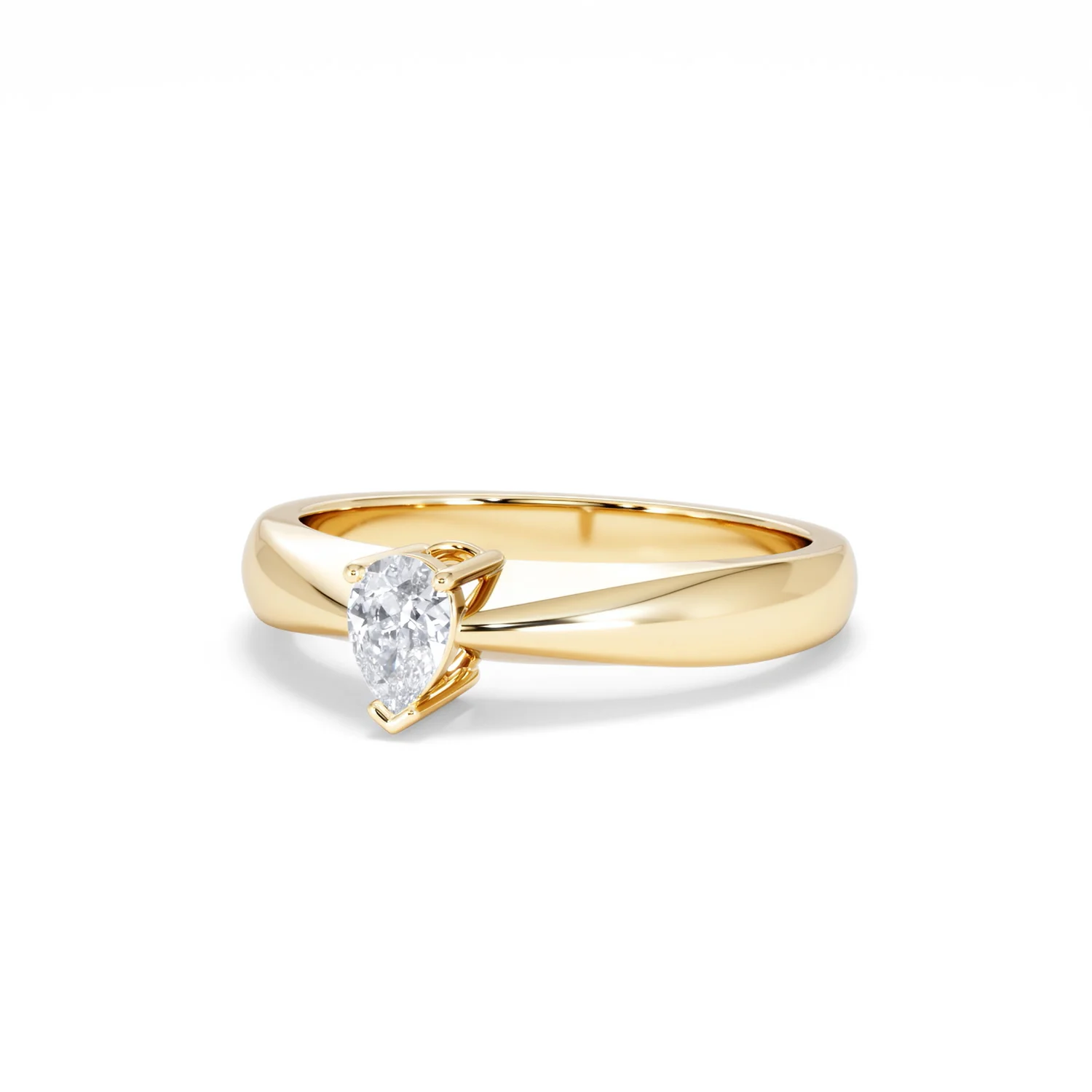 Naomi Pear Cut Lab Diamond Engagement Ring 0.33ct H/SI in 18k Gold Vermeil - Image 85